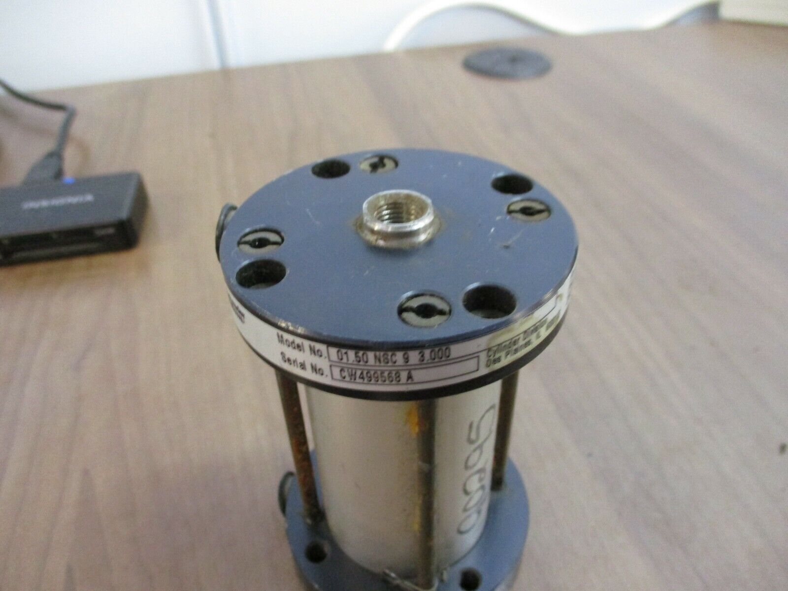 Schrader Bellows Air Cylinder 01.50 NSC 9 3.000 250 PSI Used