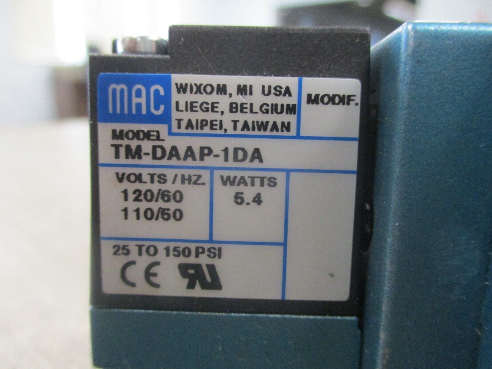 MAC Solenoid Valve 82A-DA-000-TM-DAAP-1DA *No Box* New Surplus