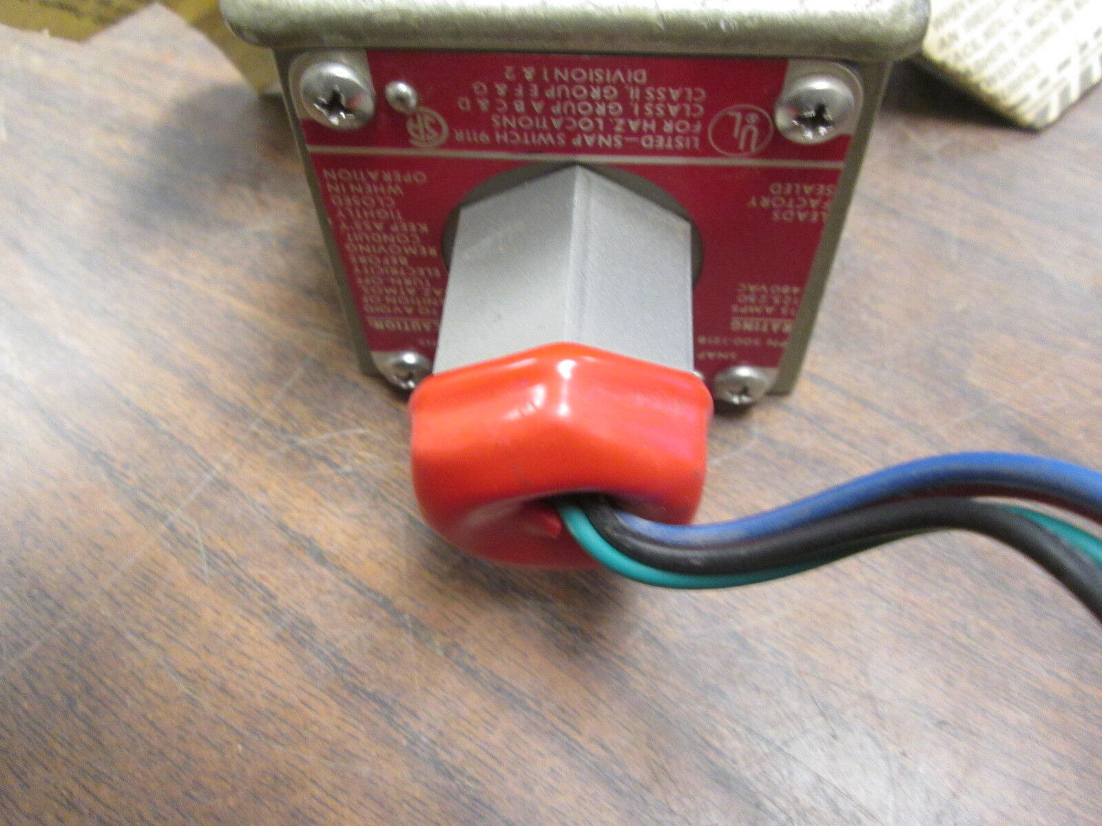 SOR Snap Switch for Hazardous Locations 500-121B 15A 480V Used