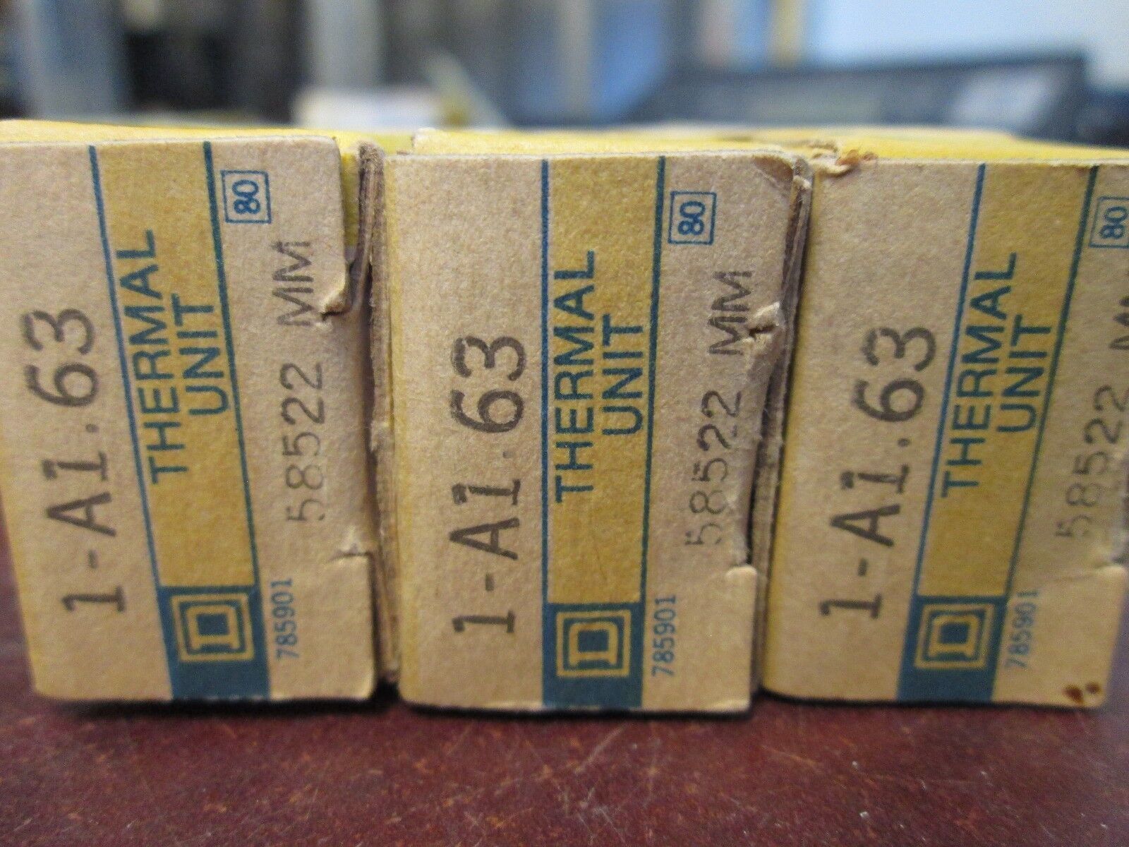 Square D Overload Relay Thermal Unit A1.63 *Lot of 3* New Surplus