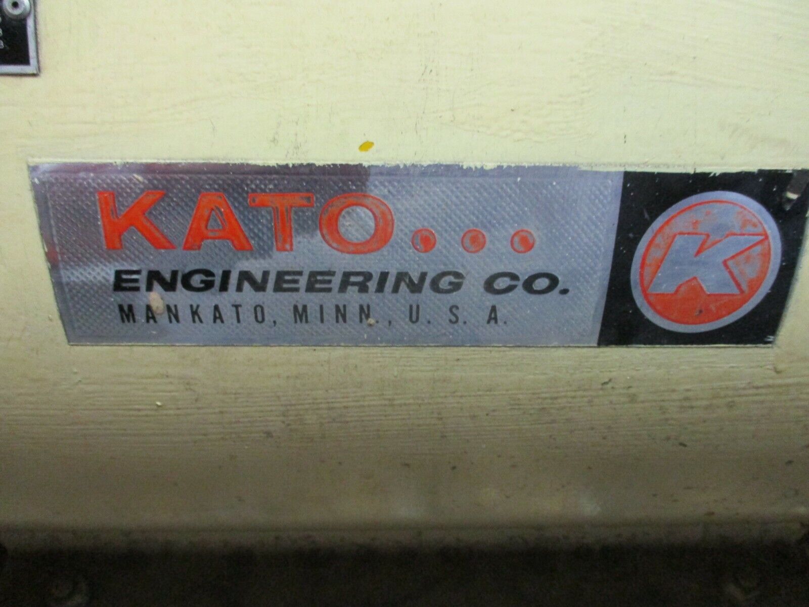 Kato AC Generator 5VF4E-11645 5kW 6.25kVA 120V 60Hz 1Ph 2W 1800RPM Used
