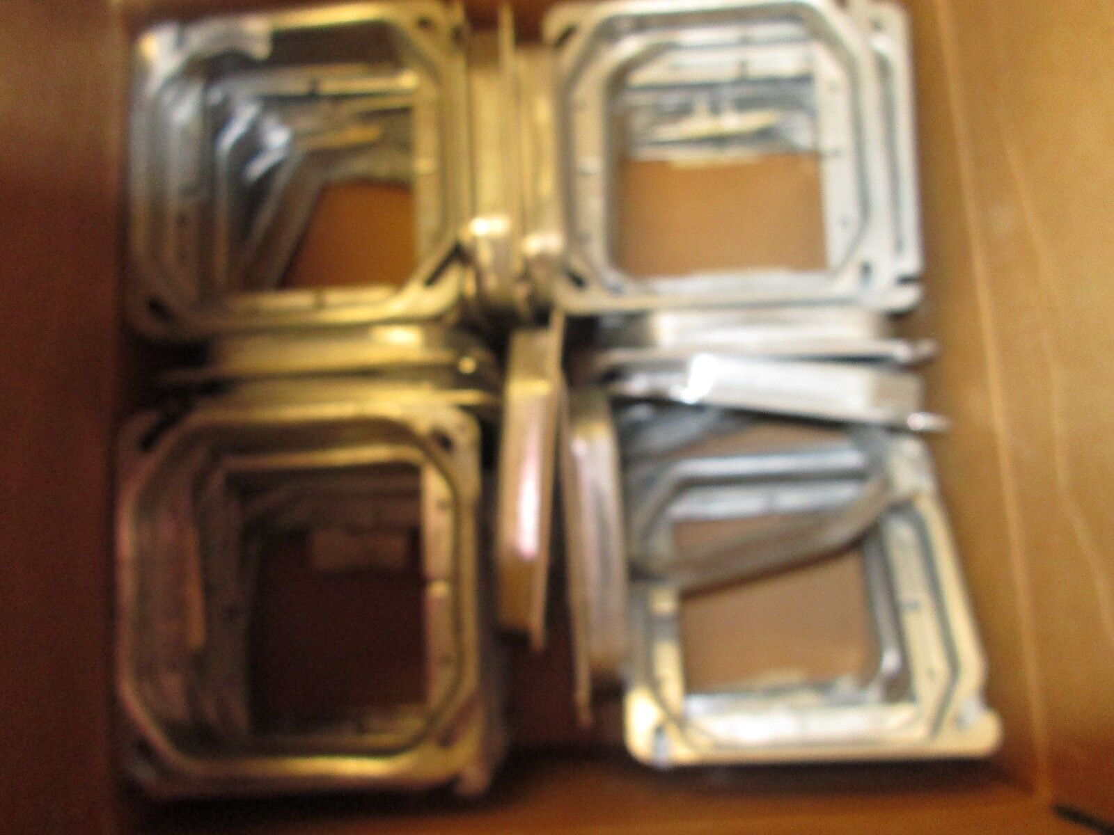 Misc Brand 4" Square 2 Gang Box Cover Raised 5/8" *Box of 40* New Surplus