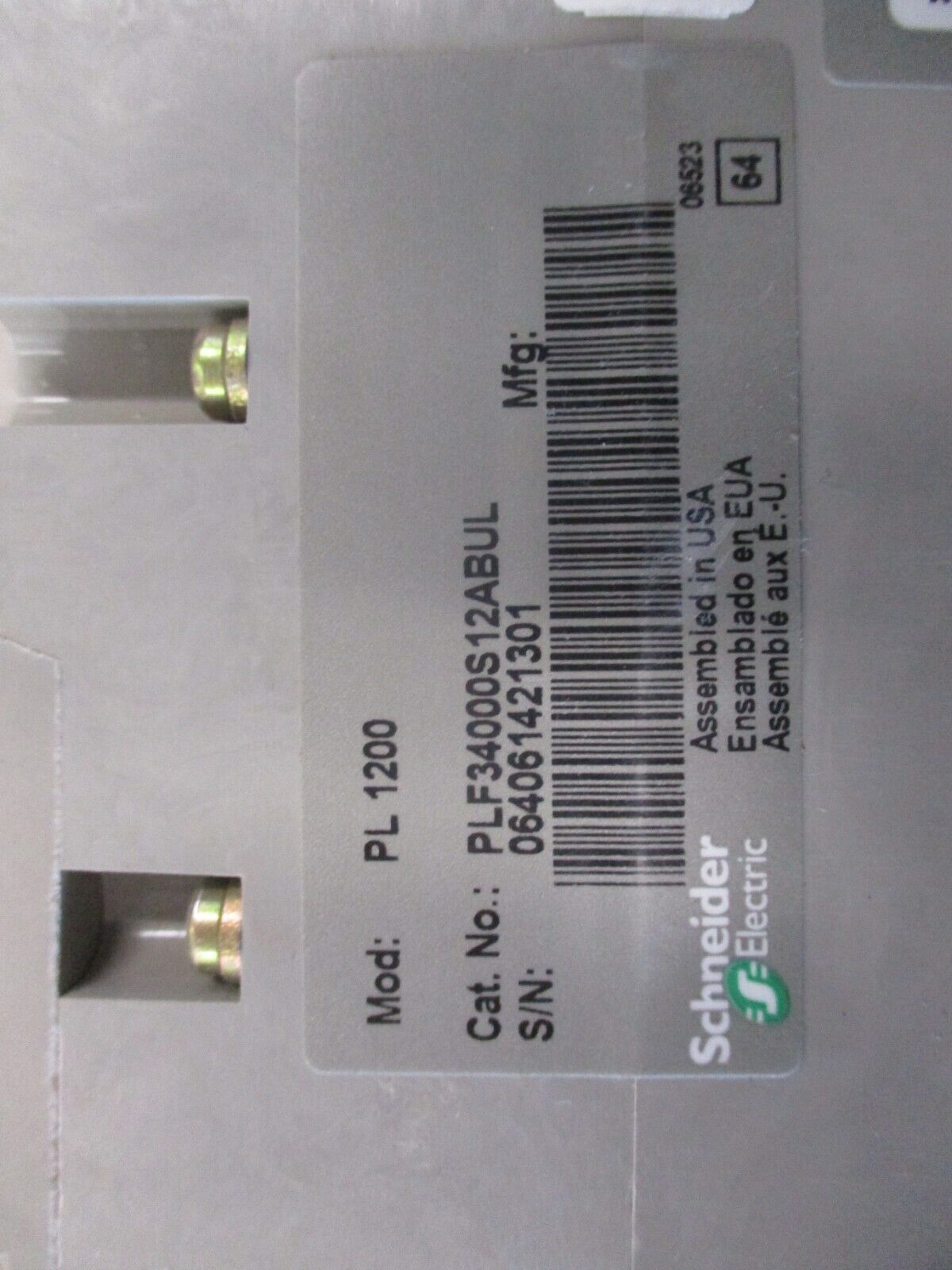 Square D Power Pact Circuit Breaker PL 1200 1200A 480V *No Trip* Used