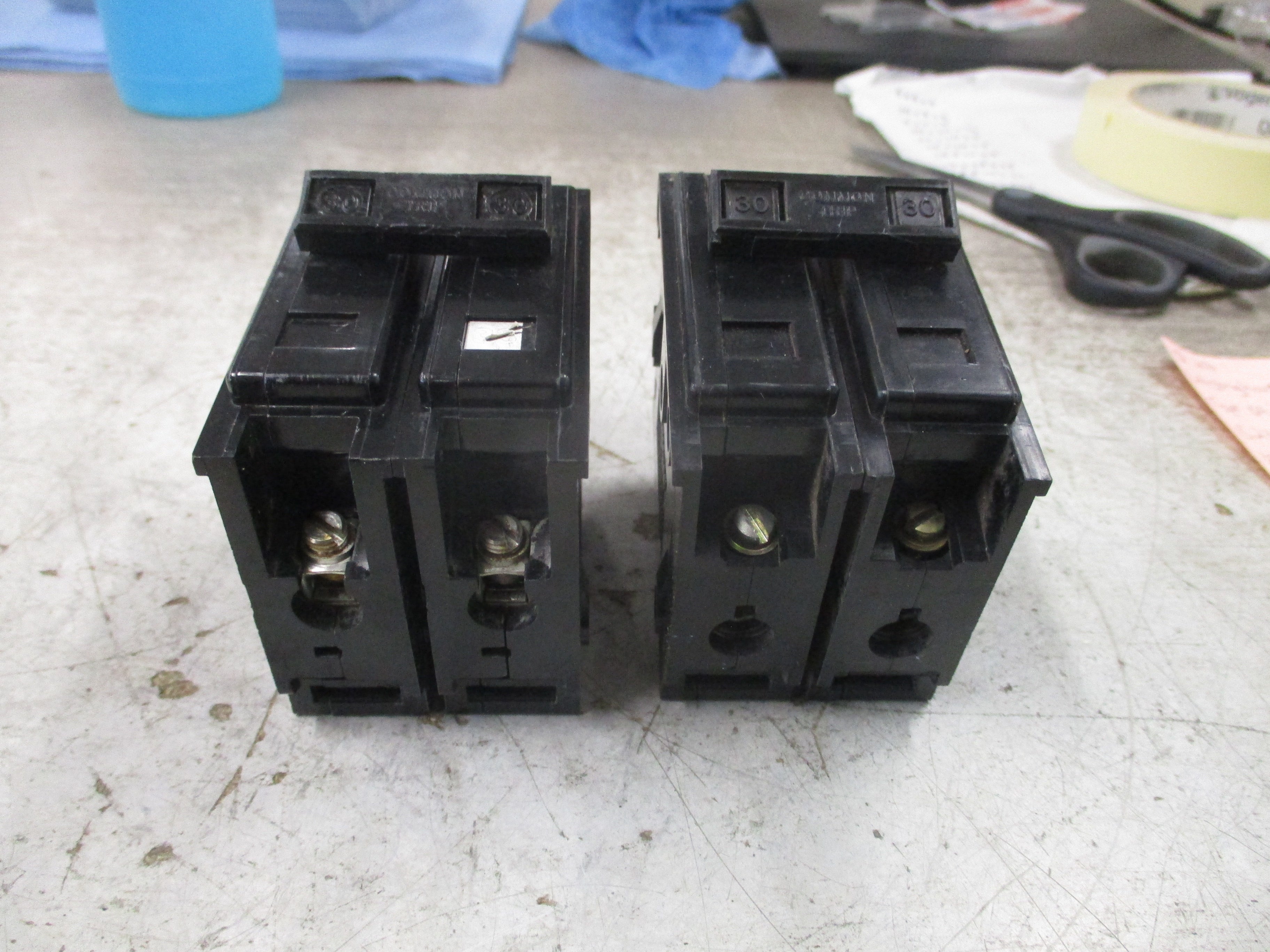Westinghouse Type BA Bolt-On Circuit Breaker B230 30A 240V 2P *Lot of 2* Used