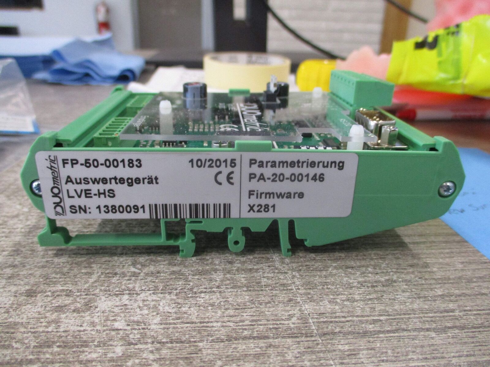 DUOmetric LVE-HS Controller FP-50-00183 F/W x281 * No Box * New Surplus