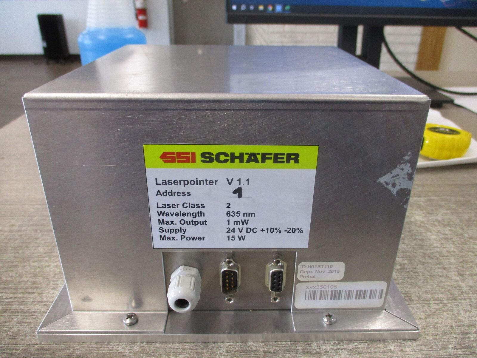 SSI Schafer Laserpointer H01ST110 V 1.1 24VDC Used