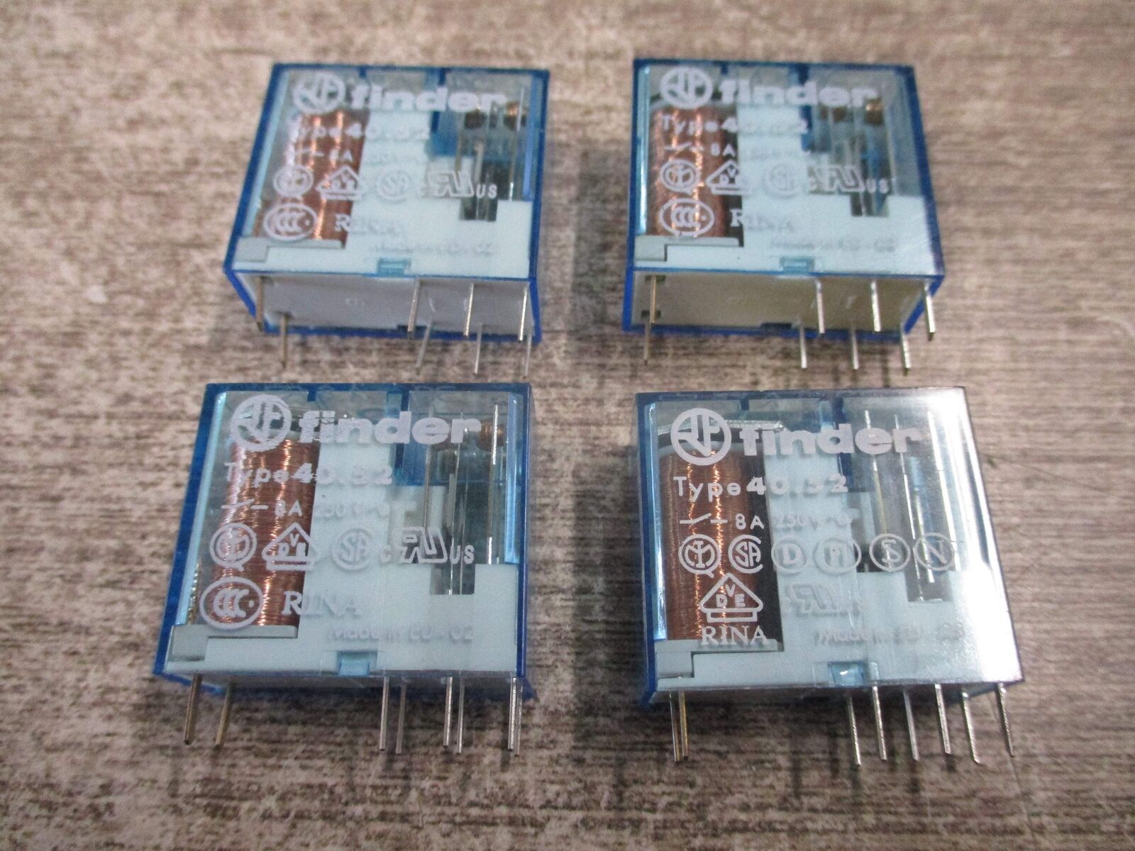 Finder Relay 40.52 6VDC Coil * Lot of 4 * Used