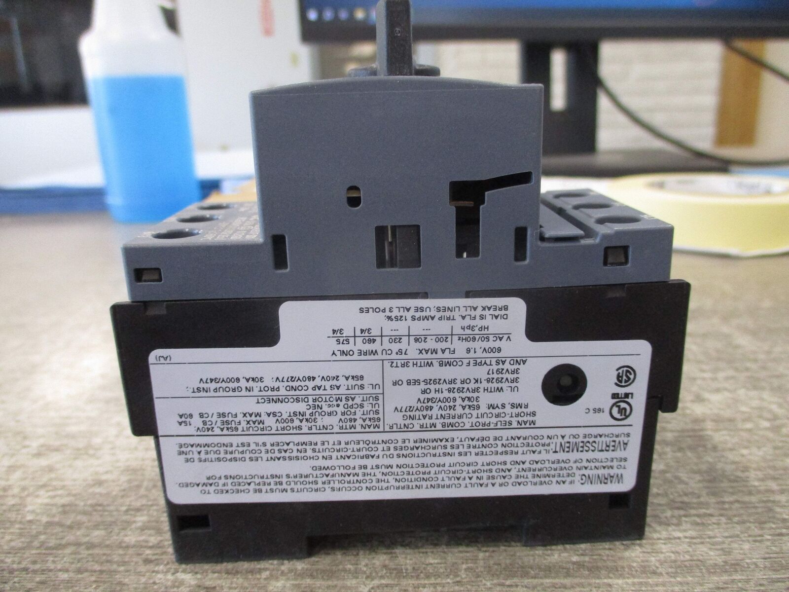 Siemens Circuit Breaker 3RV2011-1AA10 Trip: 1.1-1.6A New Surplus