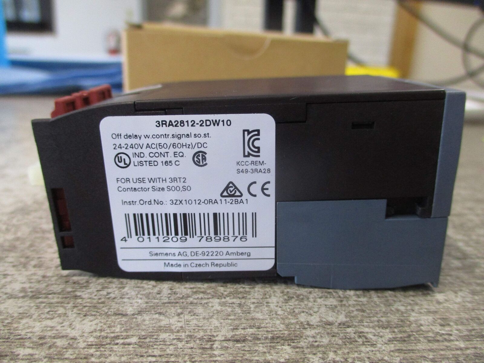 Siemens Timing Relay 3RA2812-2DW10 New Surplus