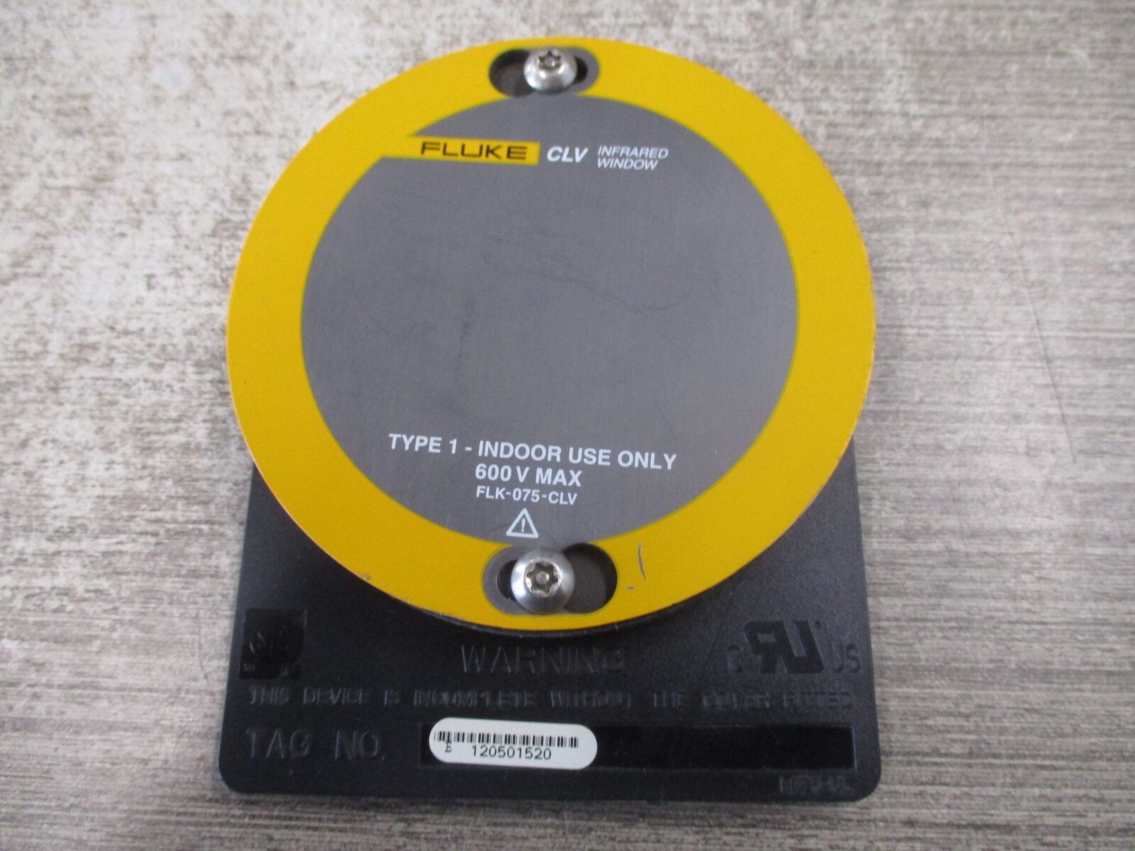 Fluke CLV Infrared Window FLK-075-CLV 600V Used