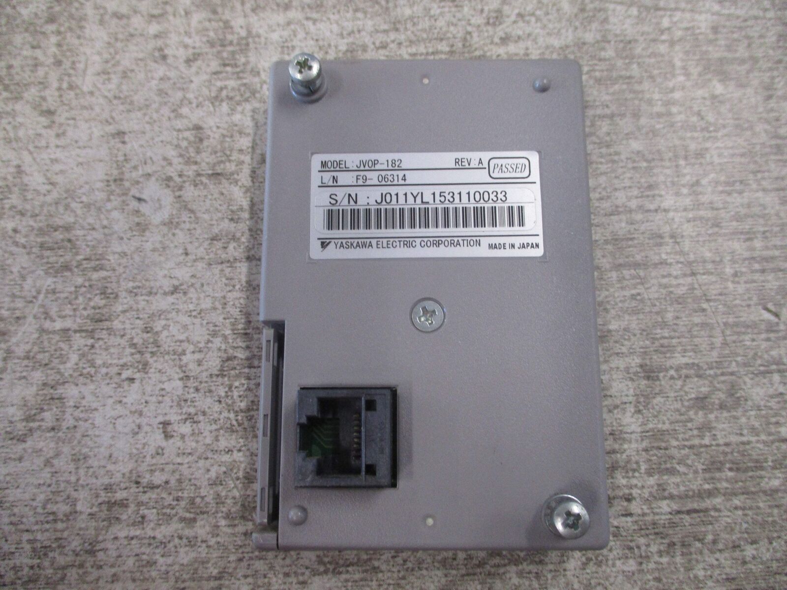 Yaskawa Keypad JVOP-182 Rev. A Used