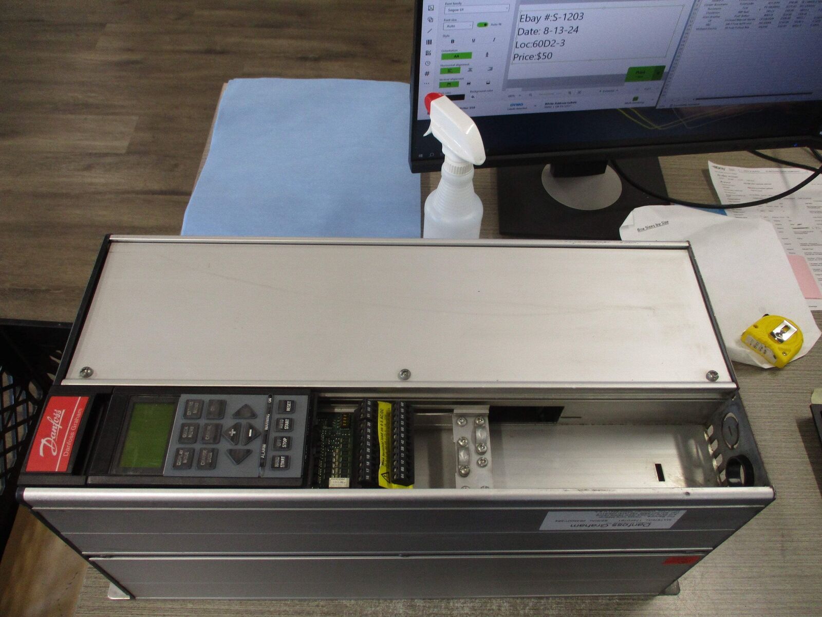 Danfoss VLT 6016 AC Drive 175Z7365 15HP Input: 3x 380-460V 50/60Hz 24.0A Output: