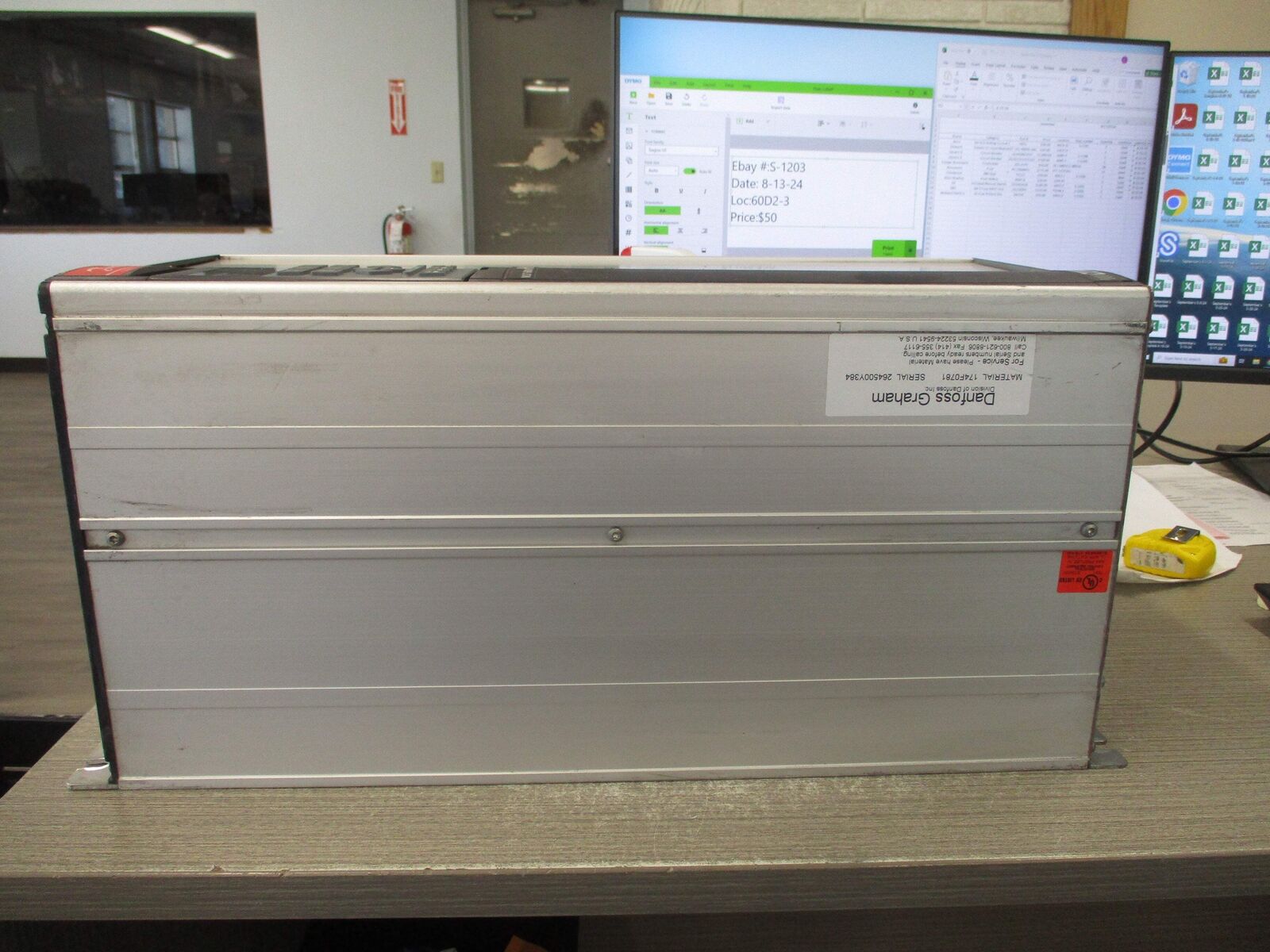 Danfoss VLT 6016 AC Drive 175Z7365 15HP Input: 3x 380-460V 50/60Hz 24.0A Output: