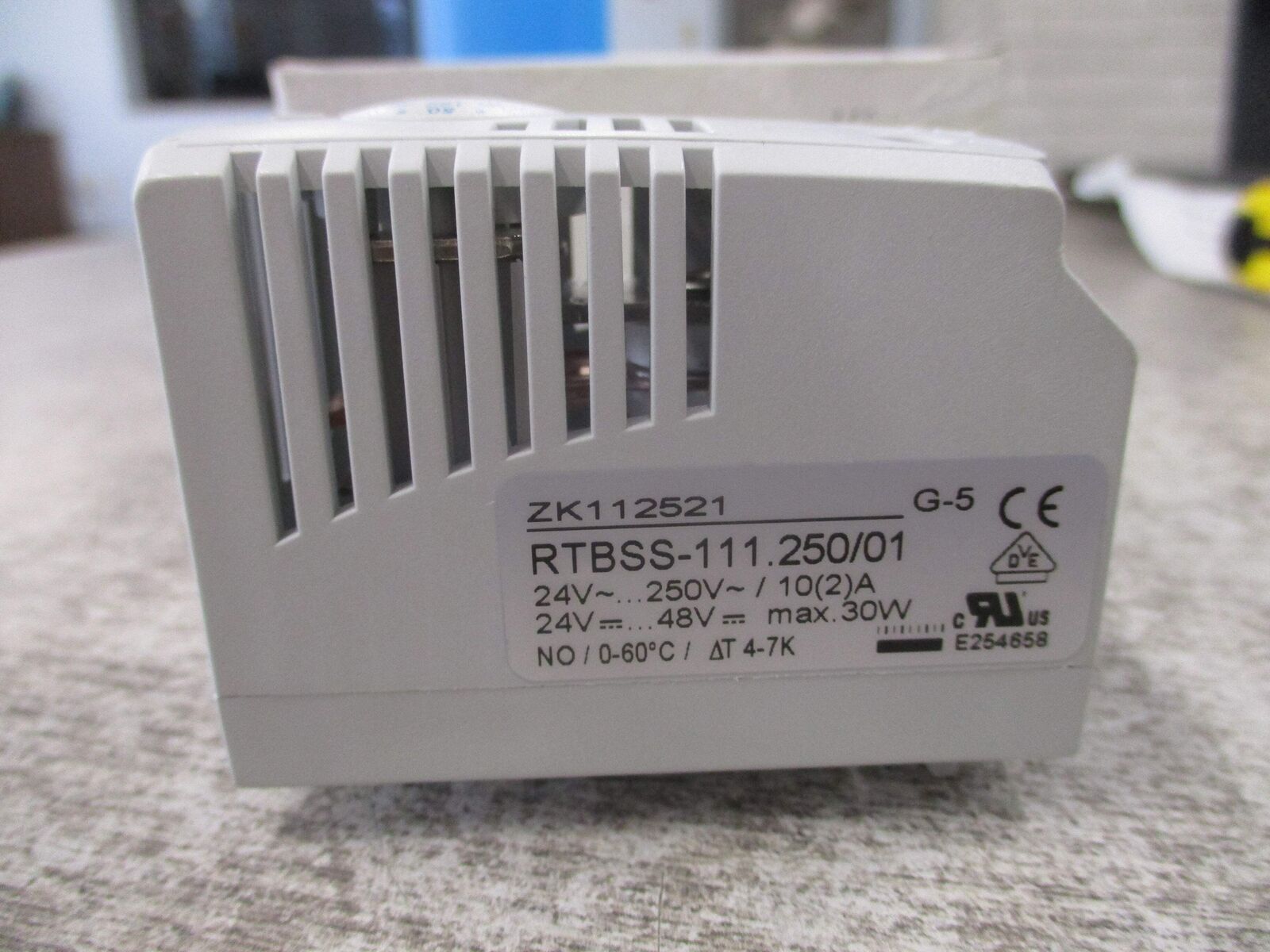 Rubsamen & Herr TRS 60 Thermostat RTBSS-111.250/01 Temp: 0-60°C New Surplus