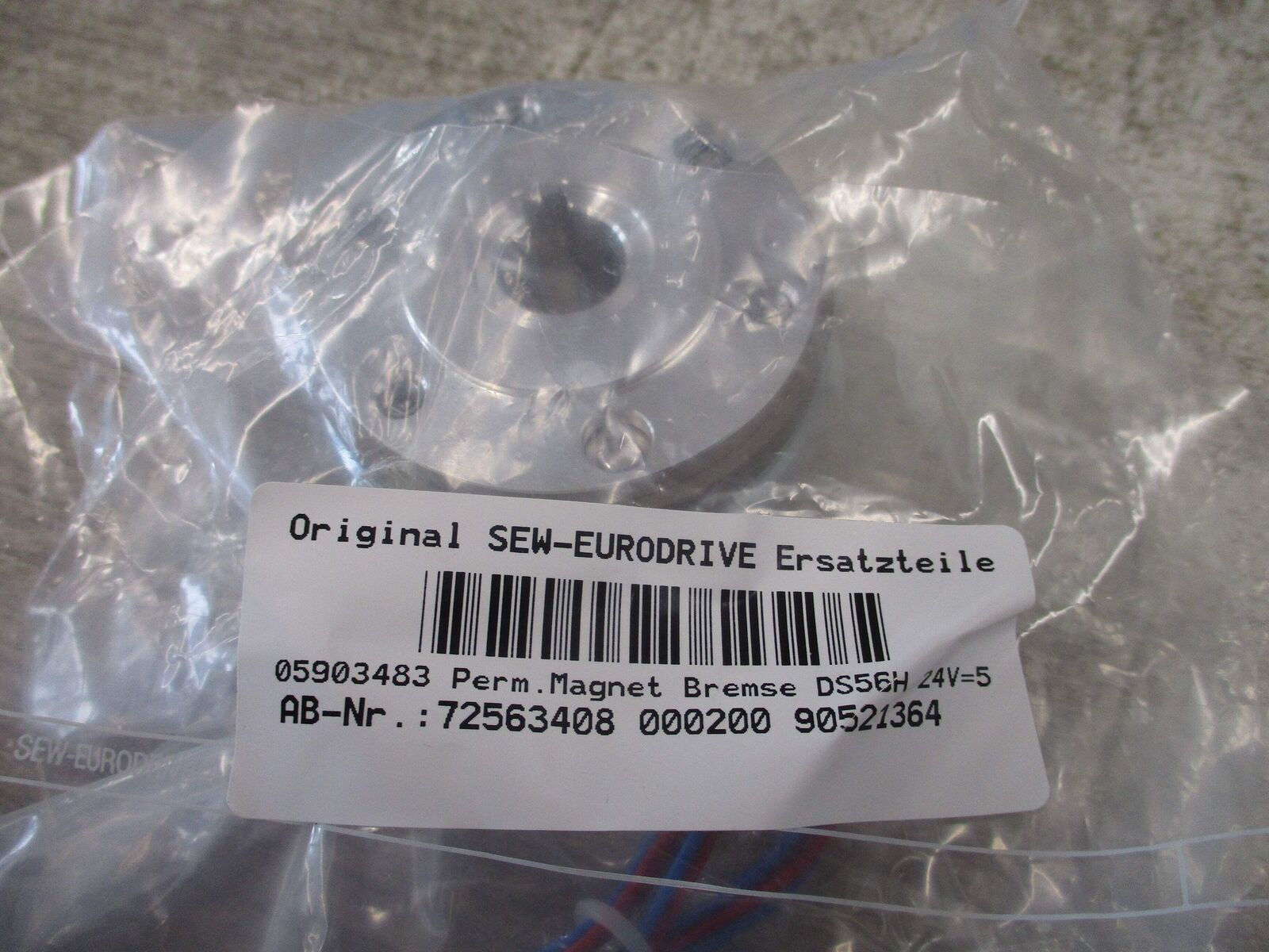 Sew-Eurodrive Permanent Magnet Brake 05903483.72 24VDC 5Nm * No Box * New Surplu