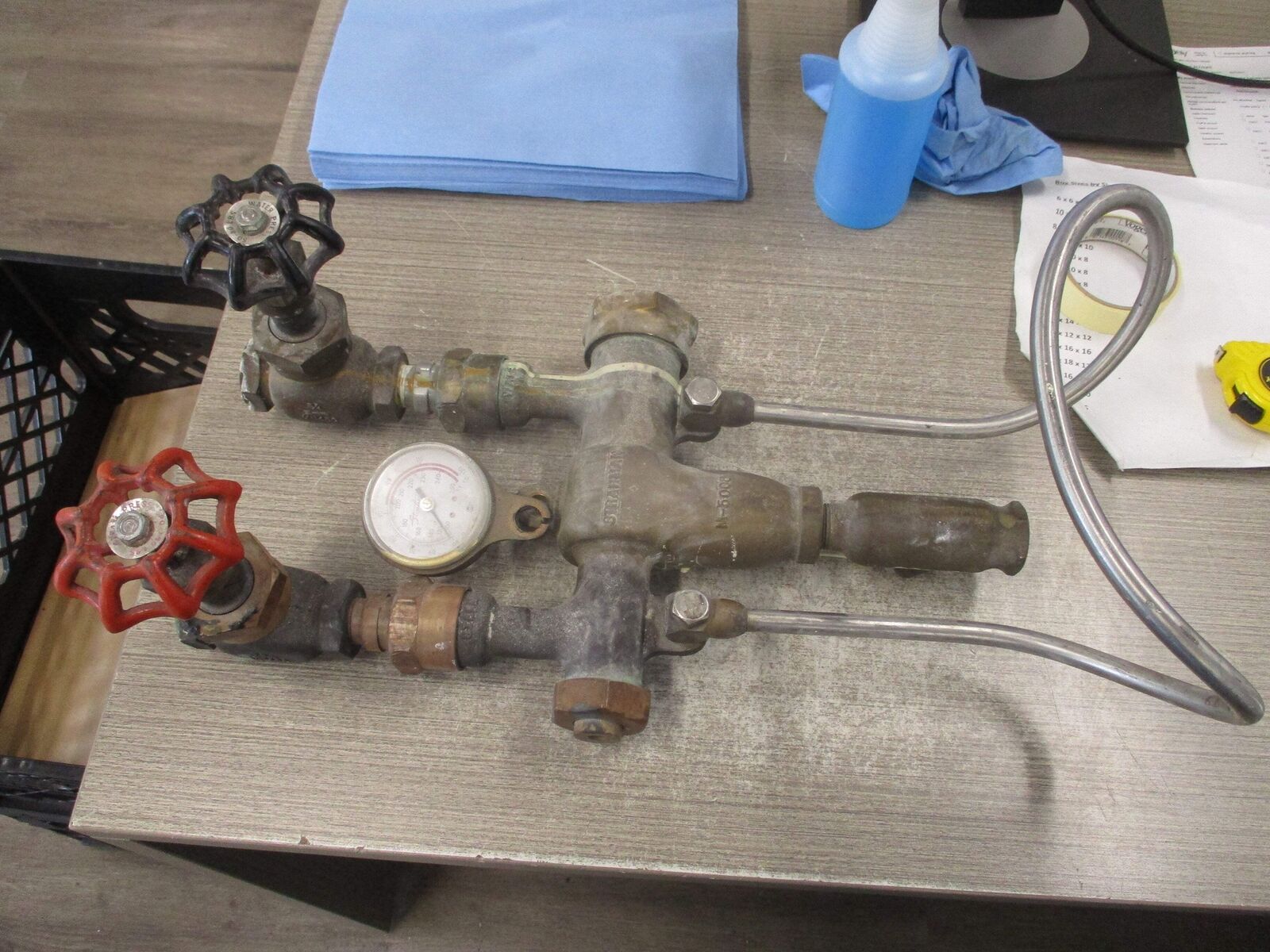 Strahman Steam & Cold Water Mixing Unit M-5000 150PSI *Missing Valve Mounting Bo