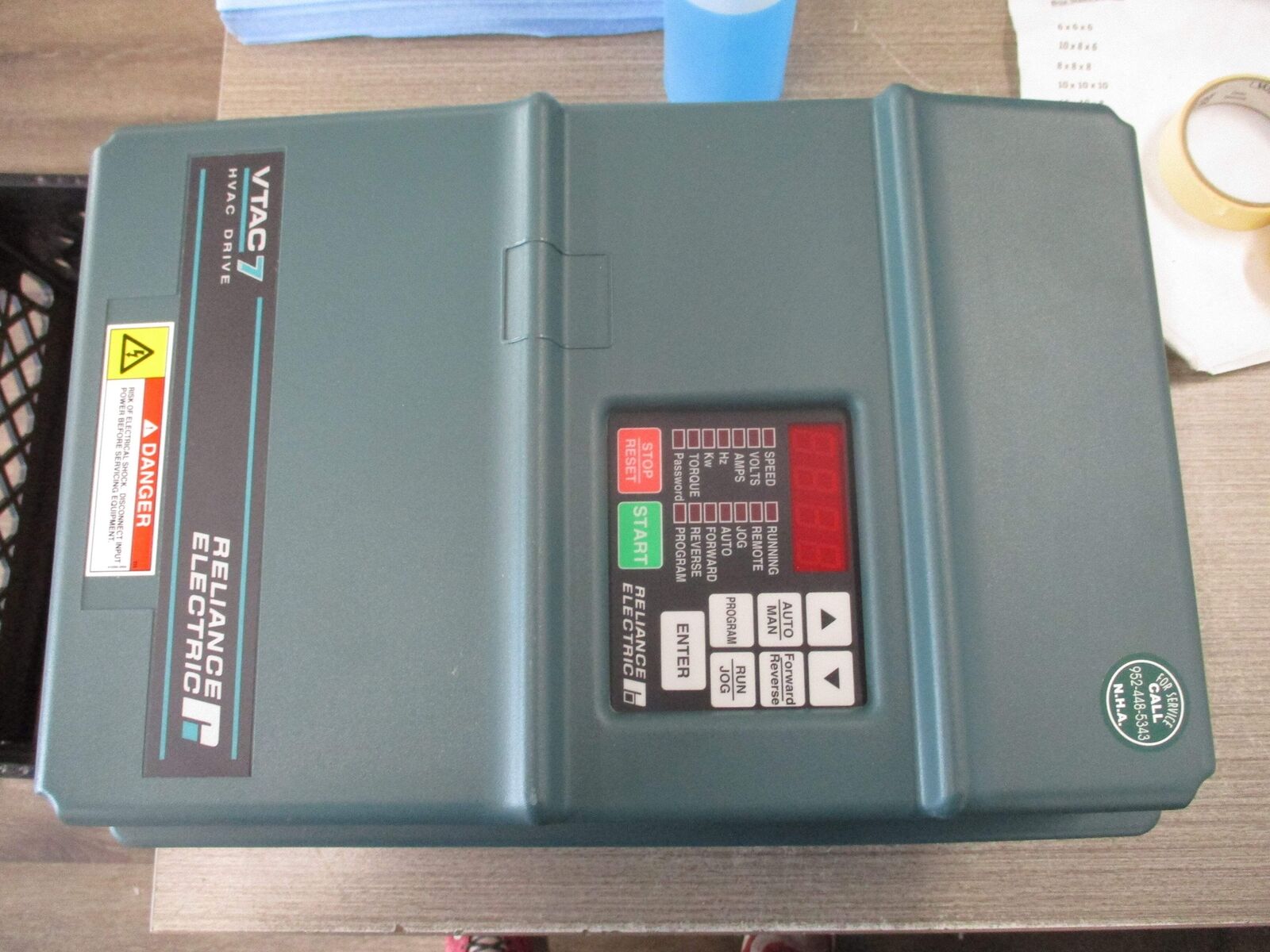 Reliance VTAC7 GV 3000/SE AC Drive 20V4260 20HP 3Ph Input: 380-460VAC 32.7A 3PH