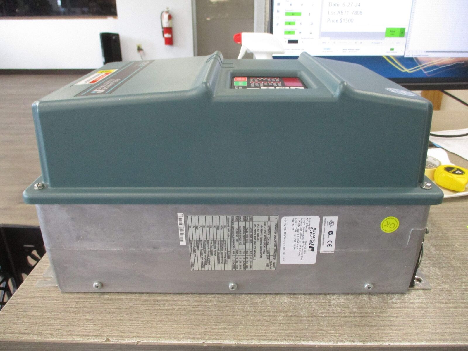 Reliance VTAC7 GV 3000/SE AC Drive 20V4260 20HP 3Ph Input: 380-460VAC 32.7A 3PH