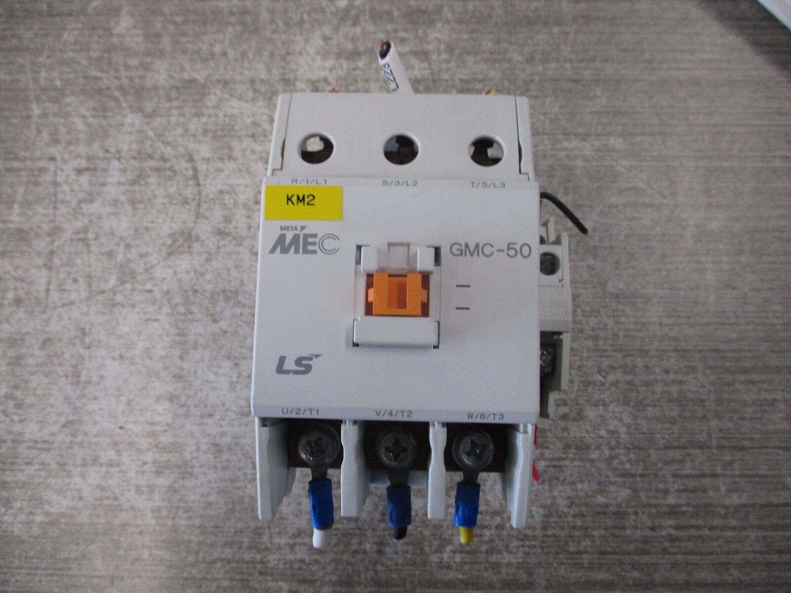 MEC Contactor GMC-50 220V Coil w/ Aux Contact * Broken Mount * Used