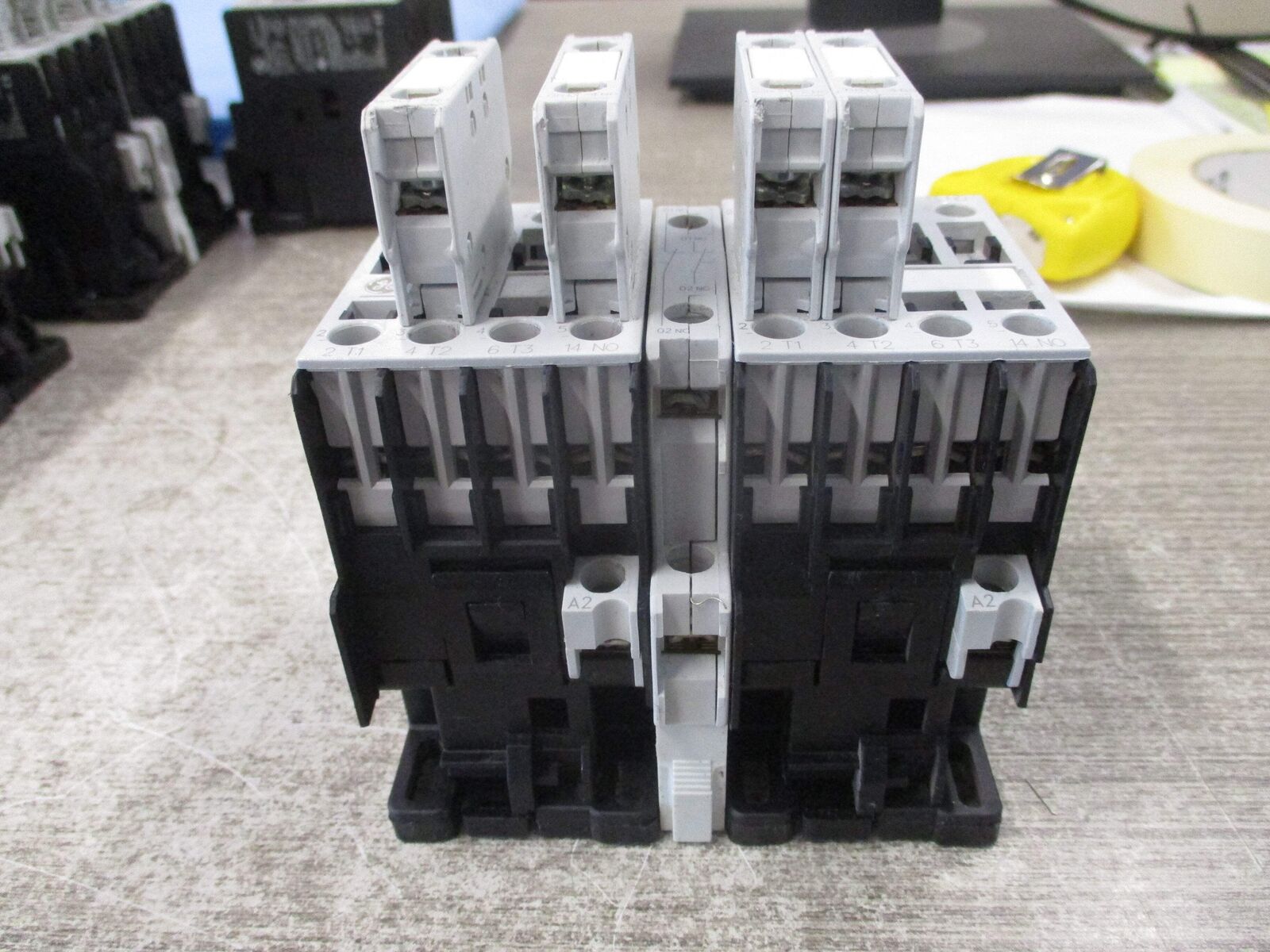 GE Reversing Contactor CL00A310T 120V Coil 25A 600V (4) Aux Contacts Used