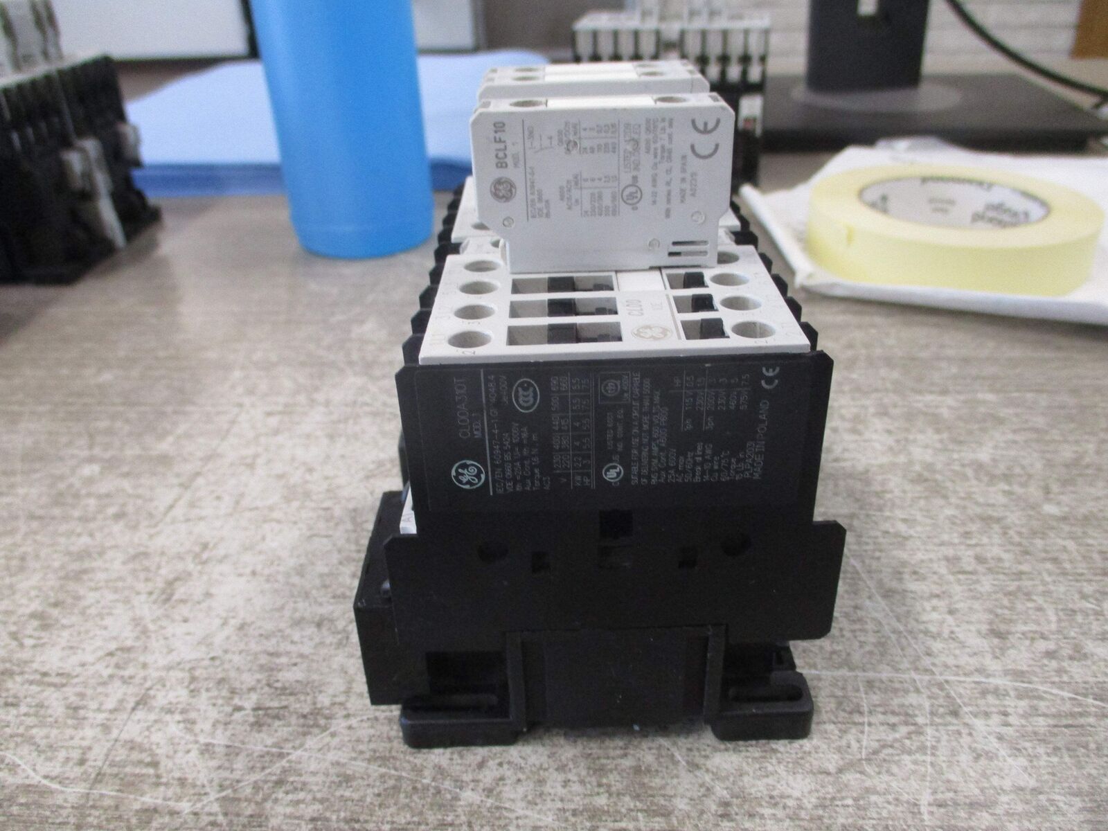 GE Reversing Contactor CL00A310T 120V coil 25A 600V (3) Aux Contacts Used