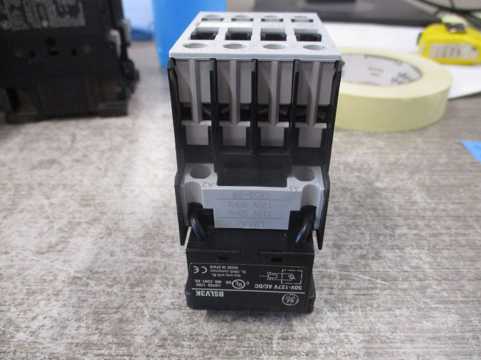 GE Contactor CL00A310T 120V coil 25A 600V Used