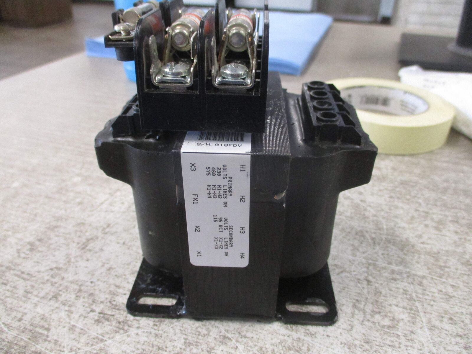 GE Control Transformer 9T58K0064 0.100 kVA Pri: 230 / 460 / 575 V Ser: 95-115 V