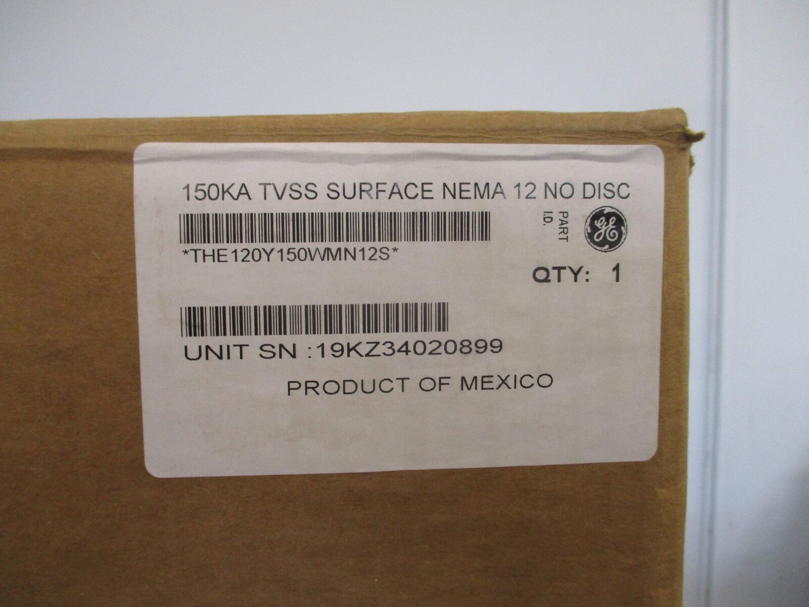 GE Surge Protective Device THE120Y150WMN12S 120/208V 3Ph 50/60Hz MCOV: L-N/G 150