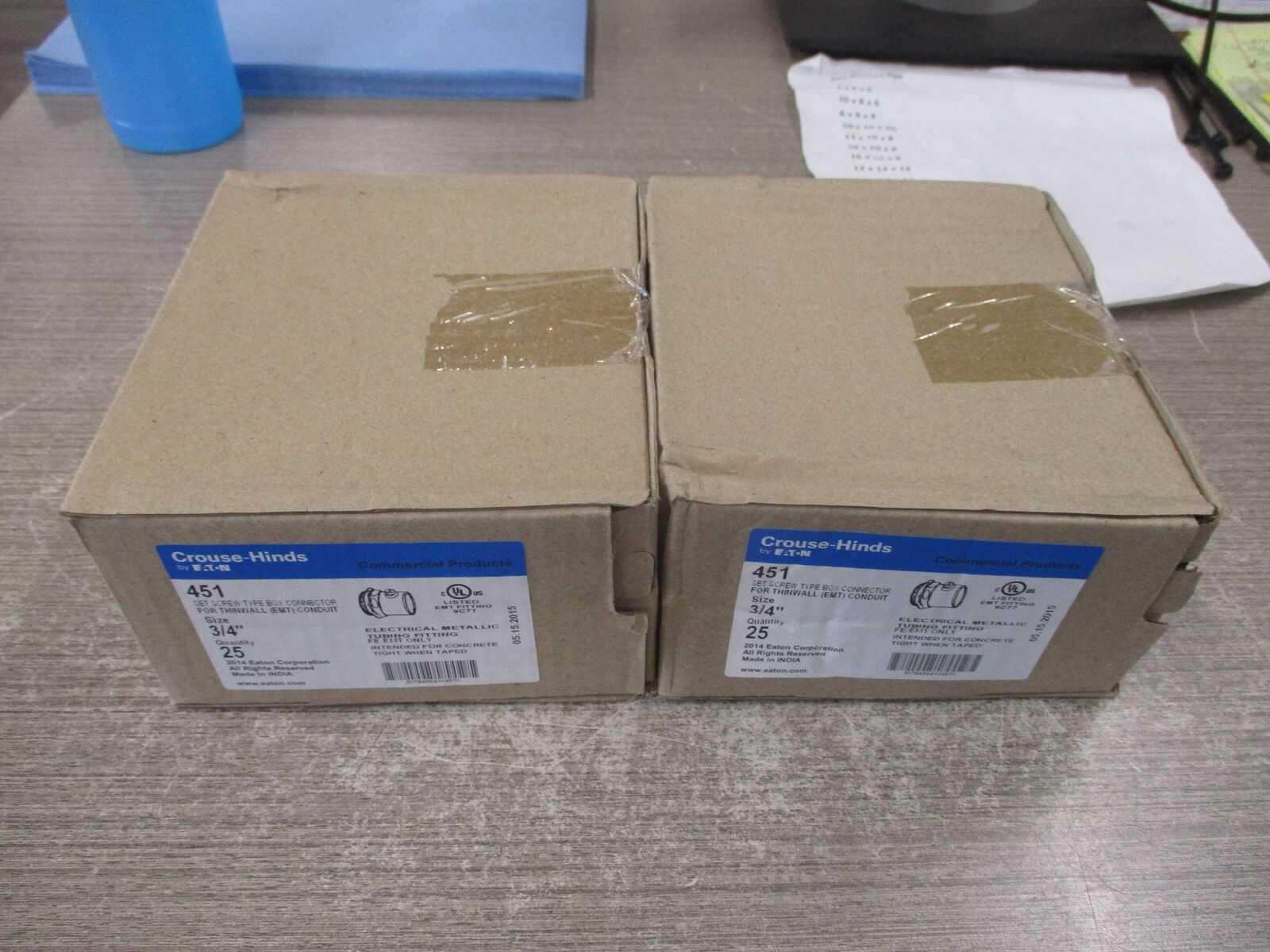 Eaton Crouse-Hinds Set-Screw Box Connector 451 3/4" *Lot of 50* New Surplus