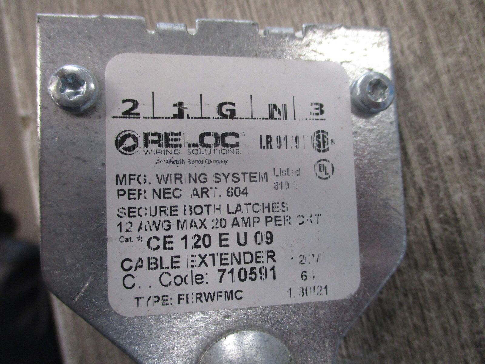 Reloc Cable Extender CE 120 EU 09 Used