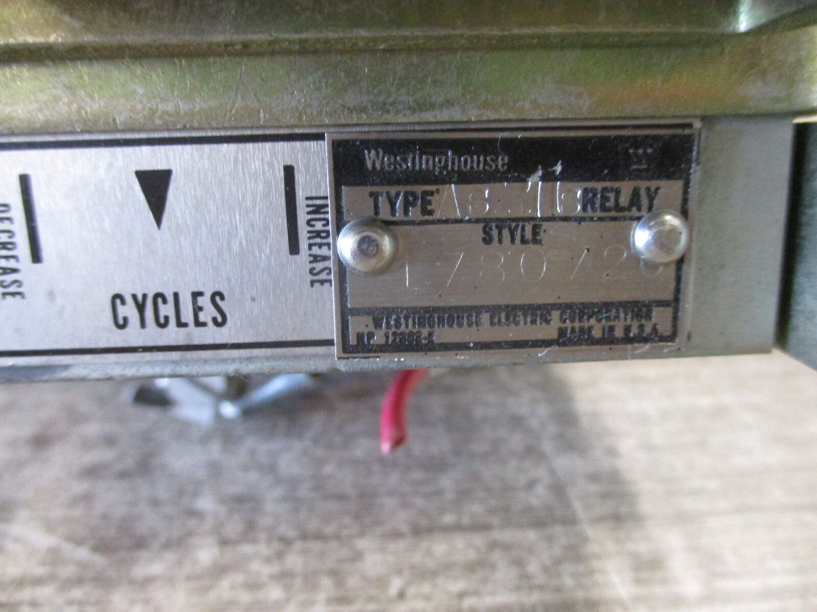 Westinghouse Type ASR11S Relay 1780720 125VDC Coil Used