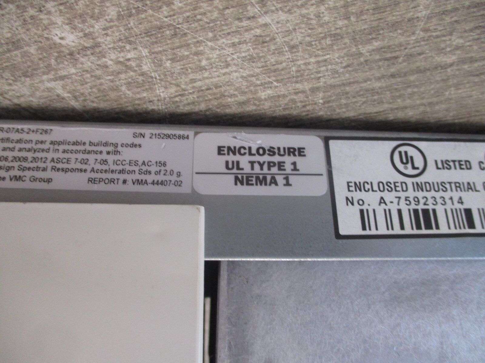 ABB ACH550 AC Drive W/Bypass ACH550-VCR-07A5-2+F267 2HP 3Ph Input: 3PH 48-63Hz 2