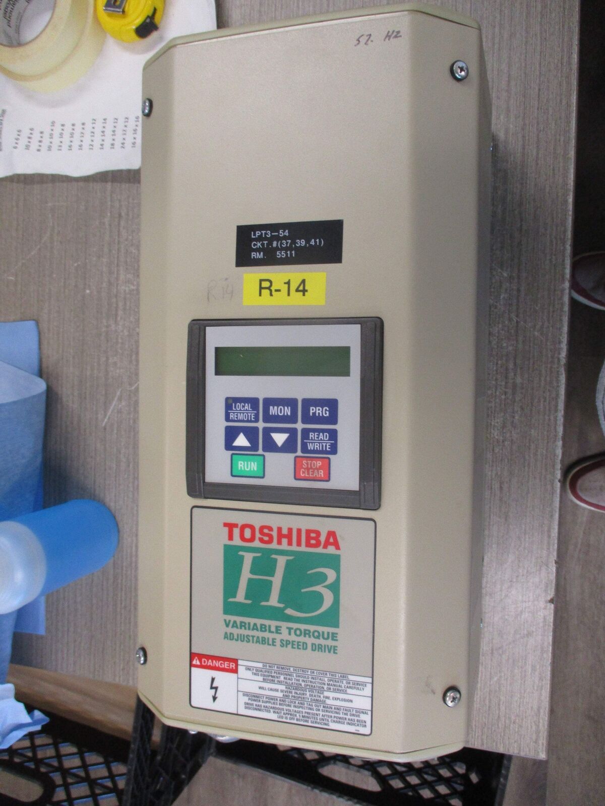 Toshiba H3 AC Drive VT130H3U2080 7.5HP 3Ph Input: 208/230V 27A 3P 50/60Hz Output