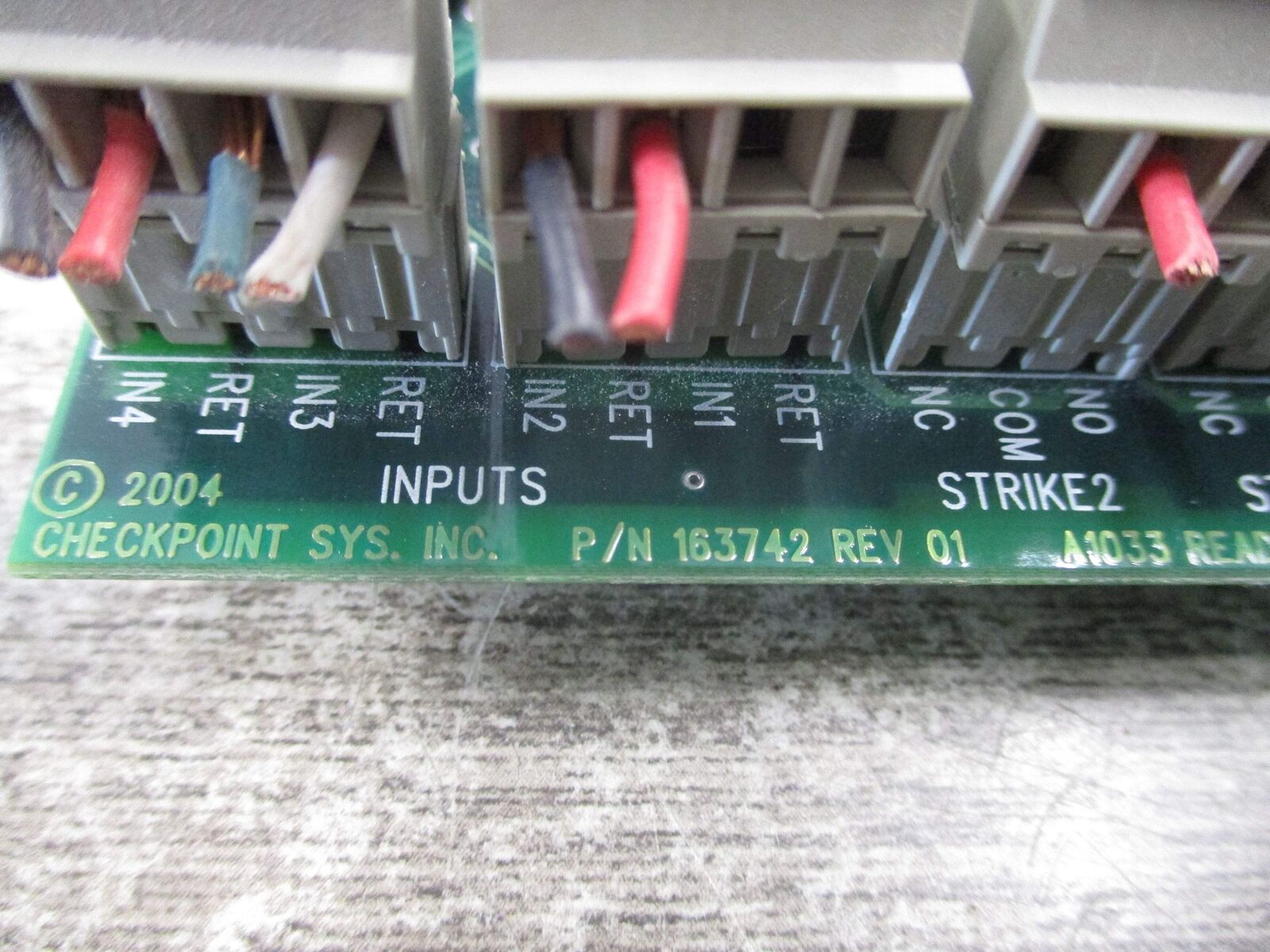 Checkpoint Systems A1033 Reader 163742 Rev. 01 Used