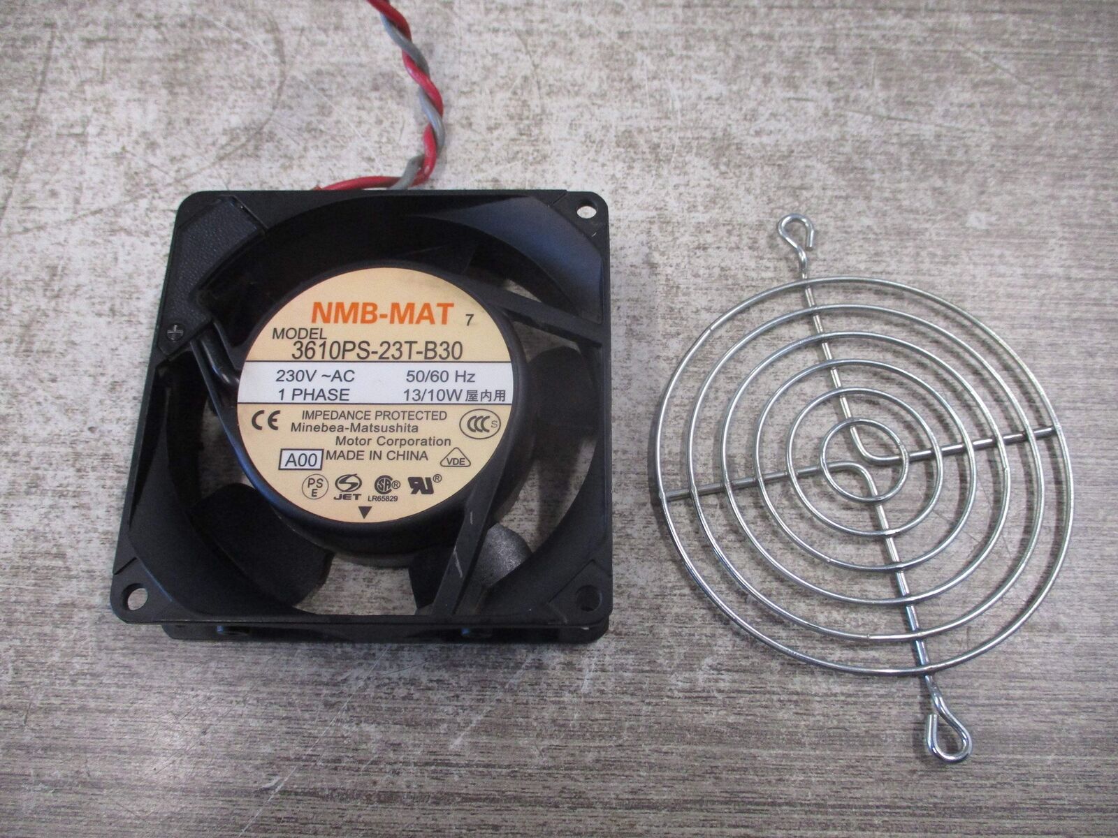 Minebea-Matsushita NMB-MAT Axial Fan 3610PS-23T-B30 230VAC 50/60Hz 1Ph 13/10W Us