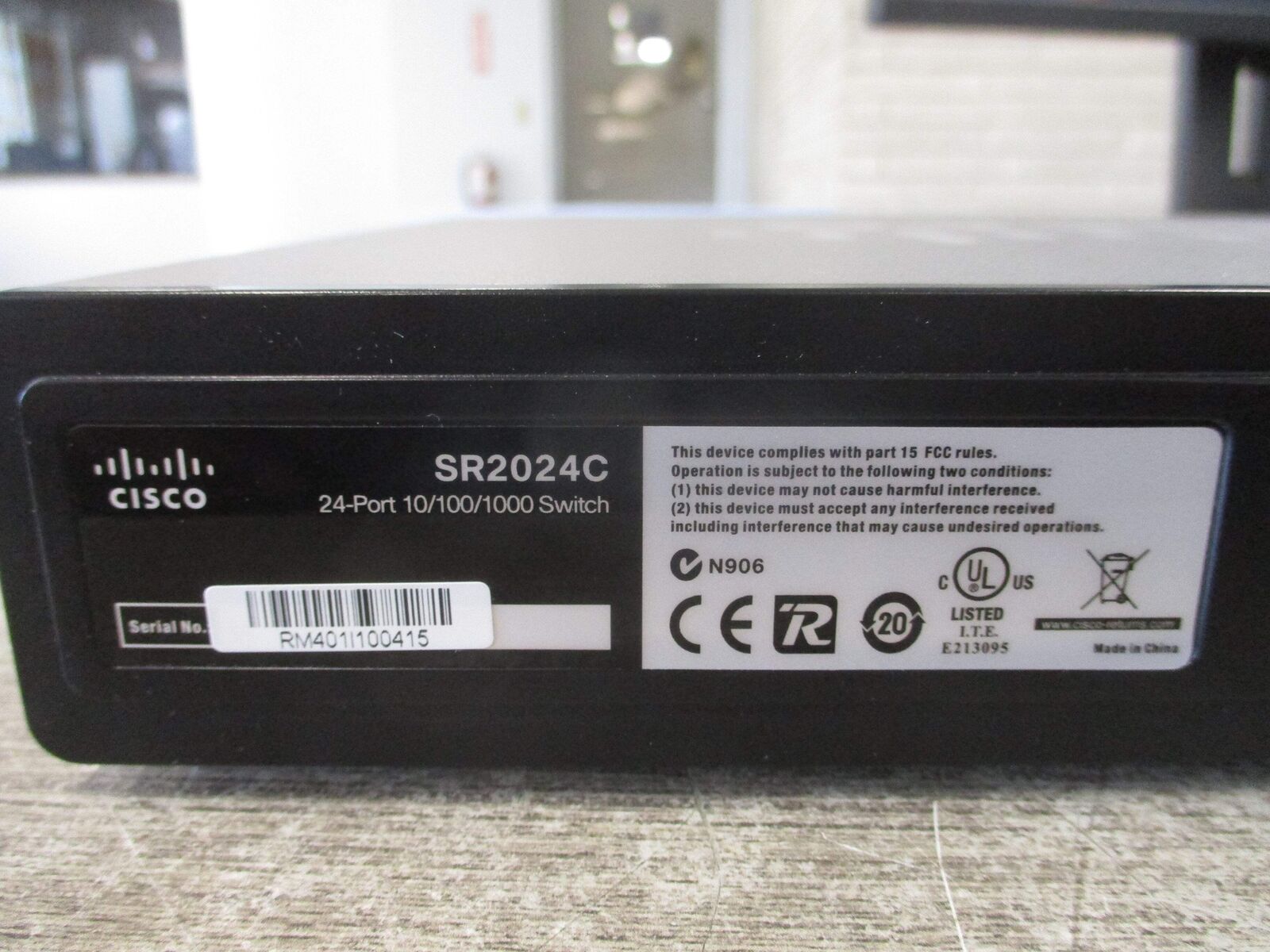 Cisco 10/100/1000 Ethernet Switch SR2024C 24-Port Used
