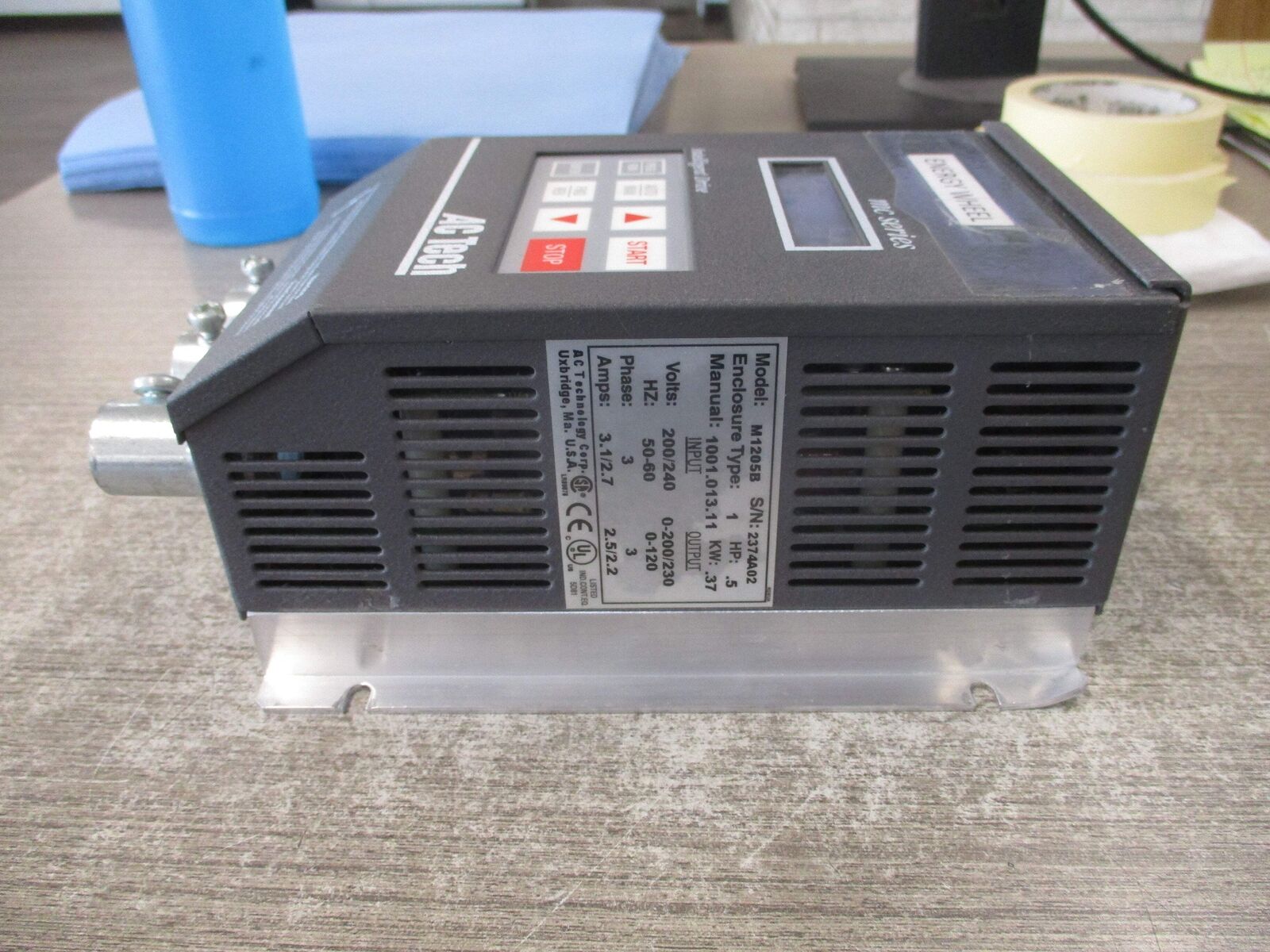 AC Tech MC Series Intelligent AC Drive M1205B 0.5HP 3PH Input: 200/240V 56-60Hz