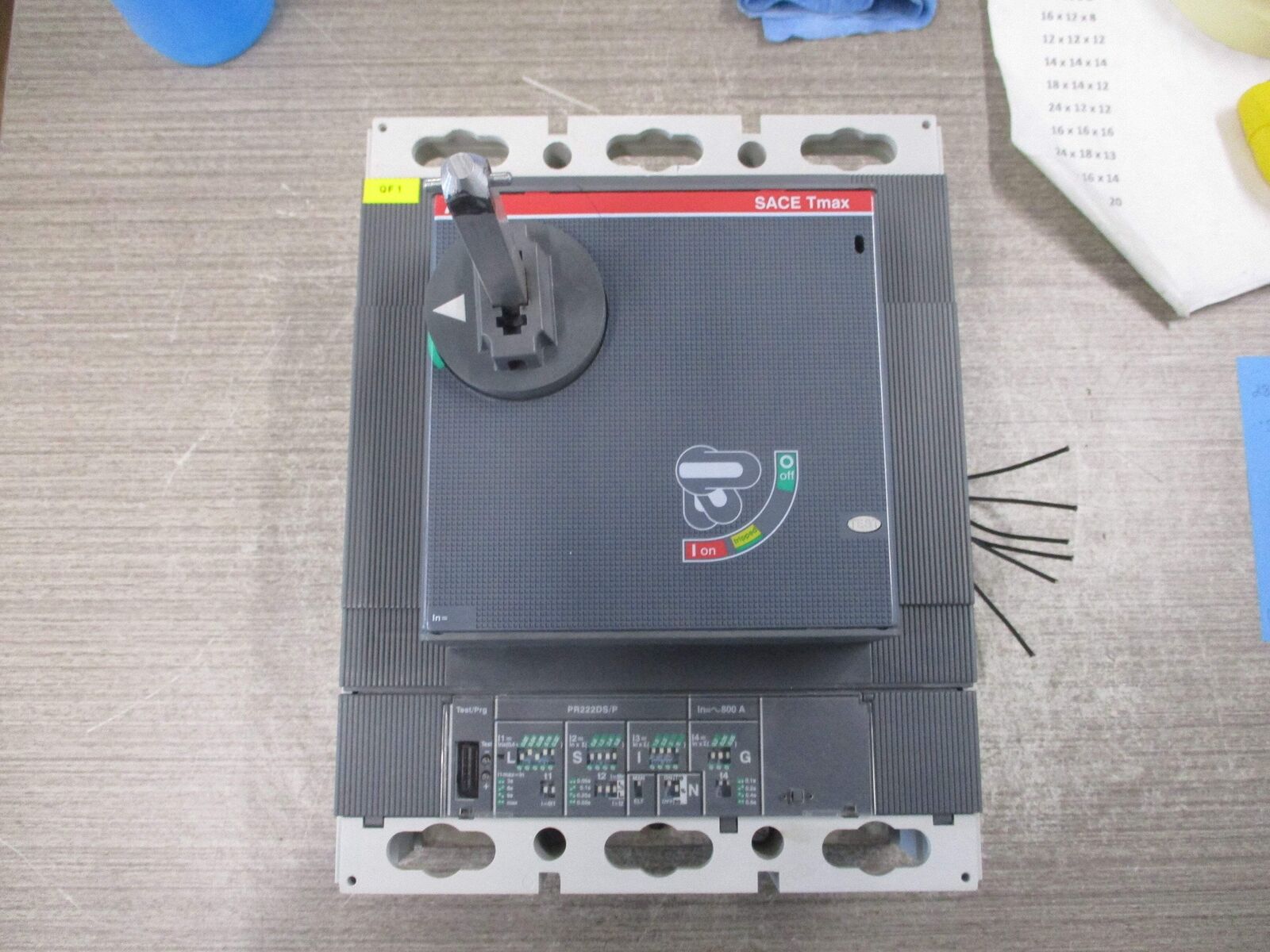 ABB SACE Tmax Breaker Disconnect T6L 800 PR222DS/P 800A 600V 3P *No Handle* * Mi