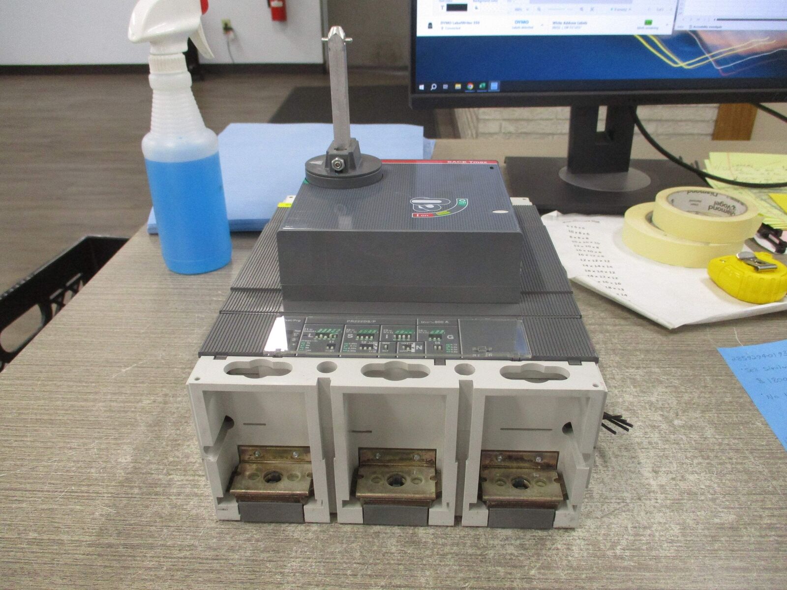 ABB SACE Tmax Breaker Disconnect T6L 800 PR222DS/P 800A 600V 3P *No Handle* Used