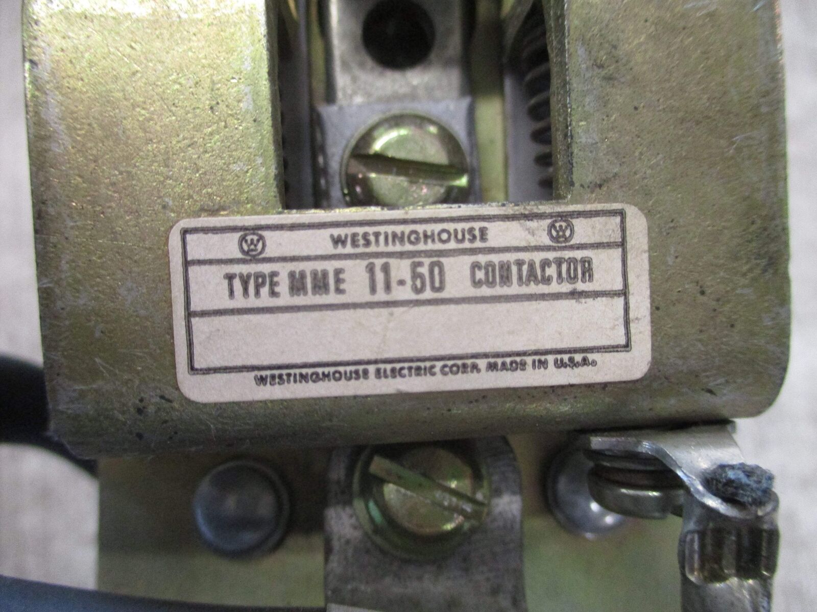 Westinghouse Contactor MME 11-50 65VDC Coil Used