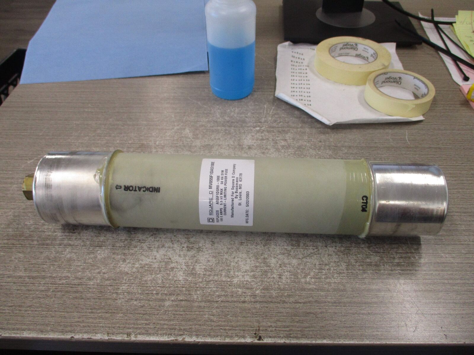 Square D Fuse MV055F1DAS100E 5.5kV 100E New Surplus