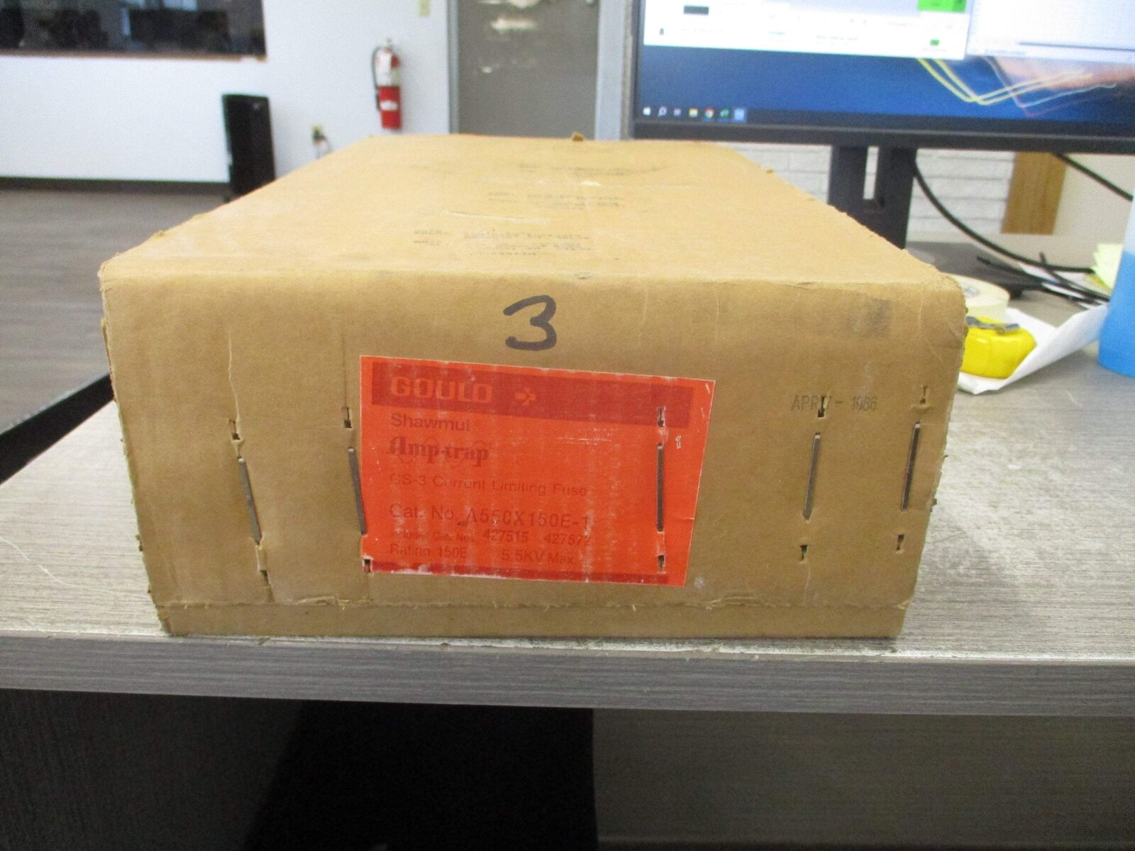 Gould Shawmut Amp-Trap CS-3 Fuse A550X150E-1 5.5kV 150E *Box of 3* New Surplus