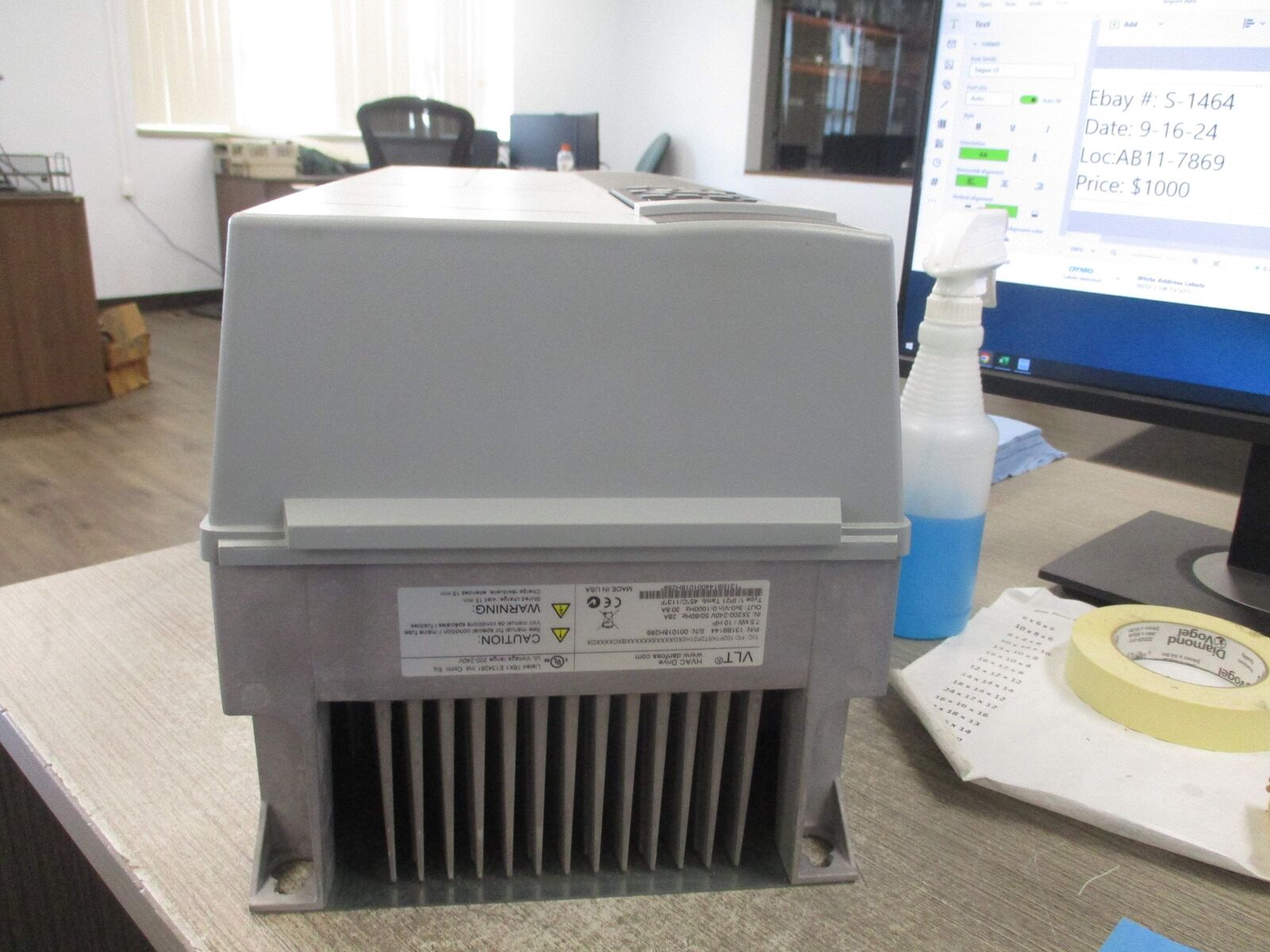 Danfoss VLT AC Drive 131B9144 10HP 3Ph Input:3x200-24V 50/60Hz 28A Output:3x0-Vi