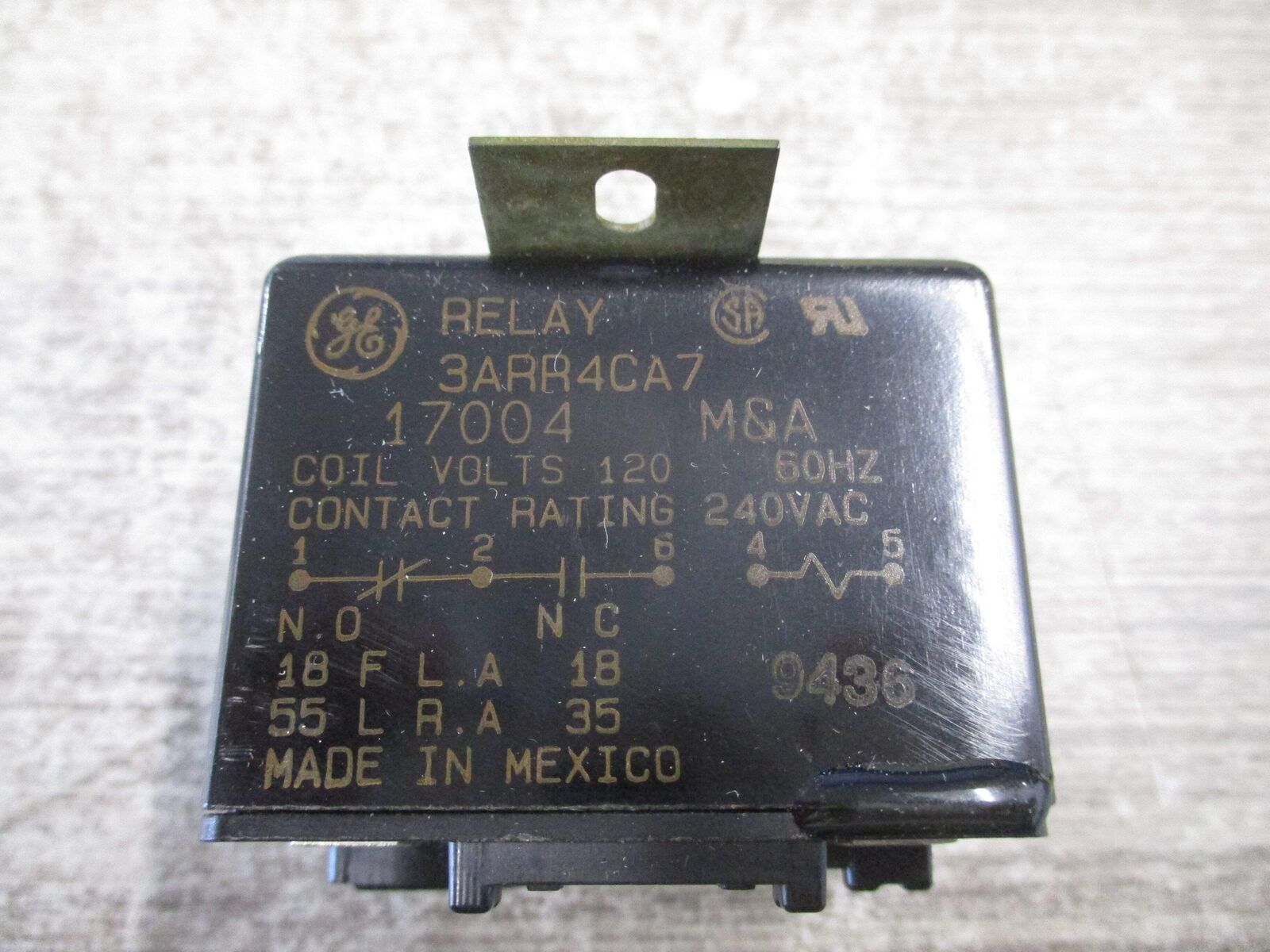Mars Magnetic Line Switching Relay 3ARR4 CA7 120V Coil 18A New Surplus