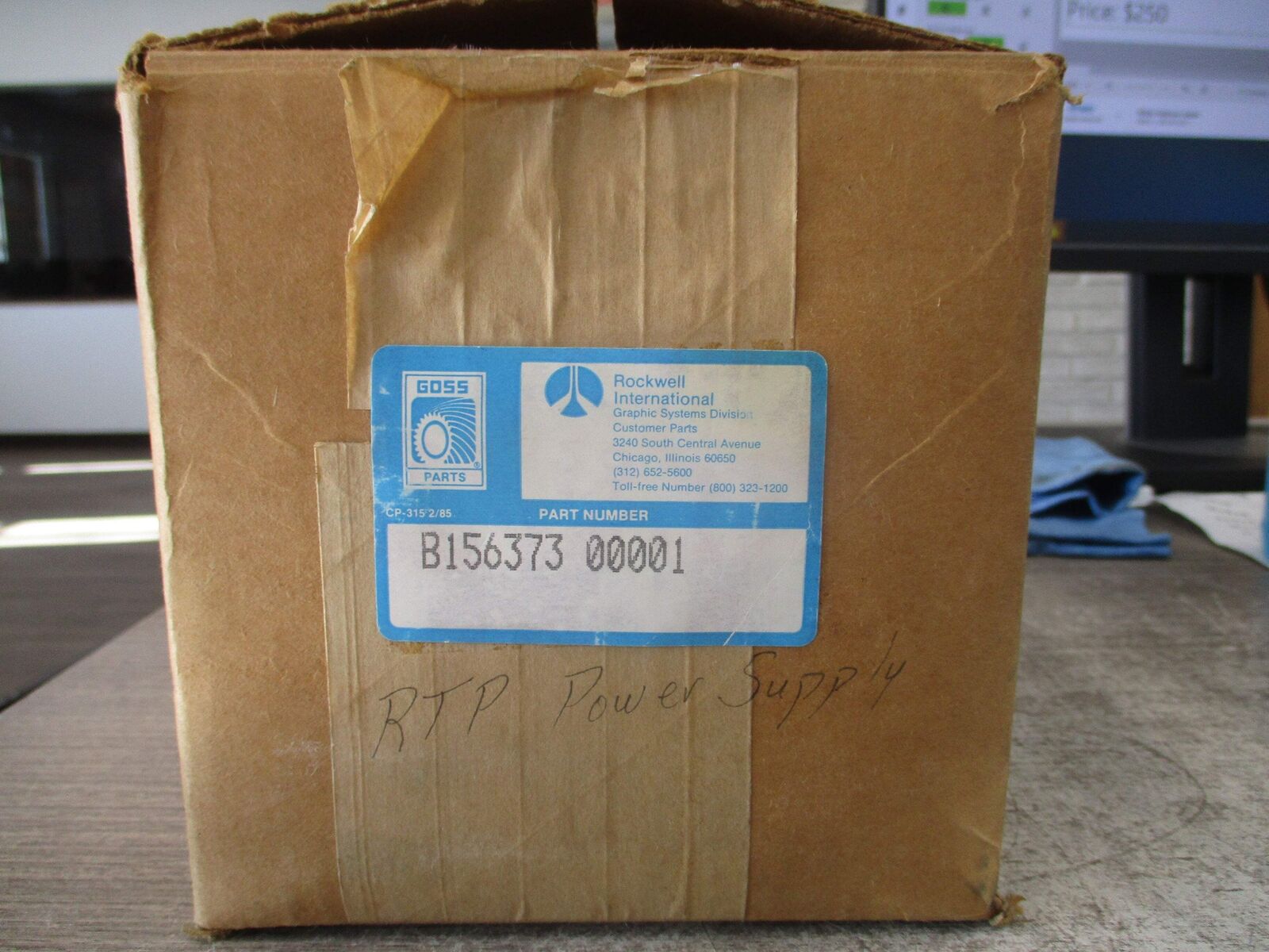 Goss Power Supply B156373 00001 New Surplus