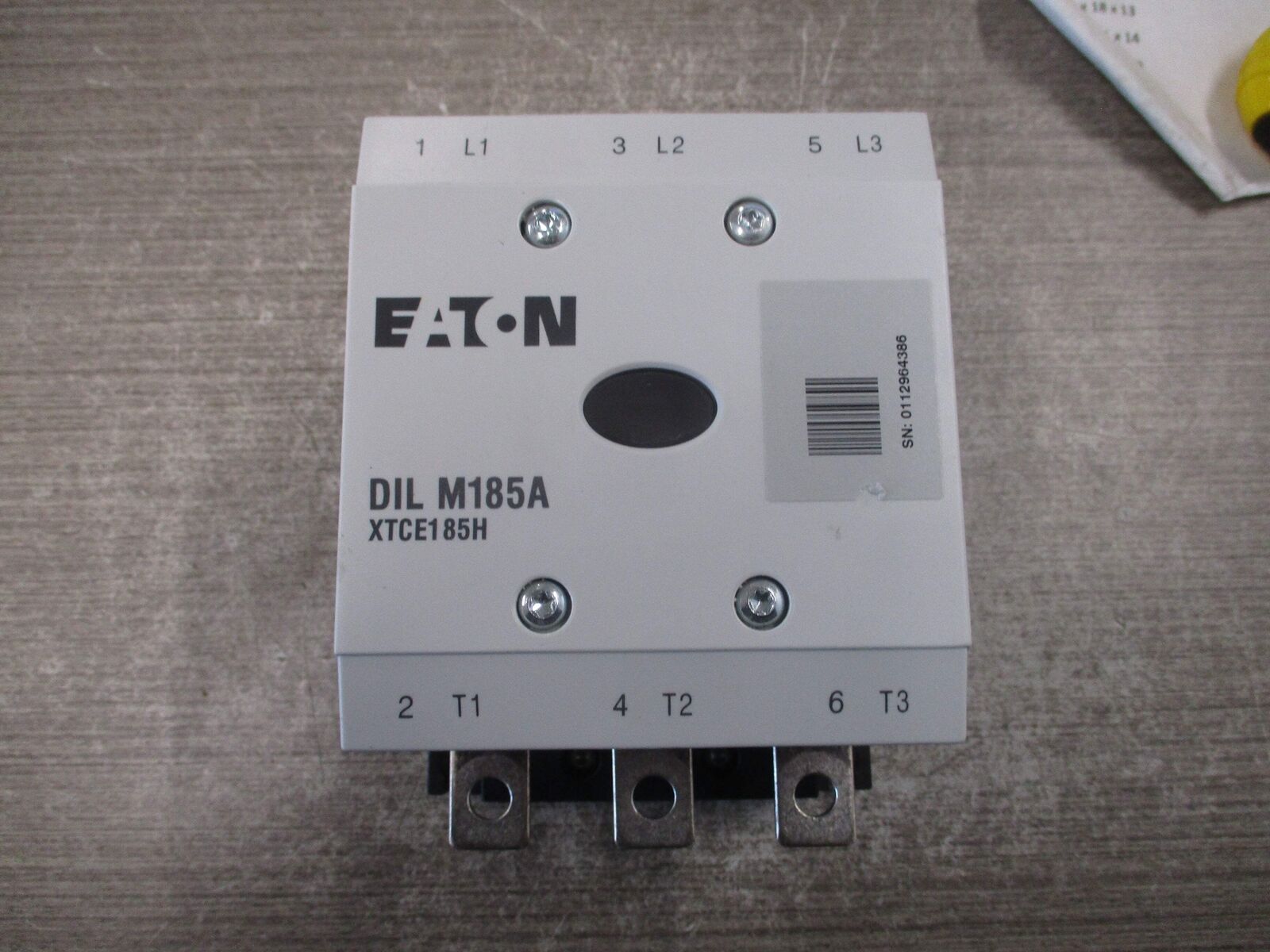 Eaton Contactor DIL M185A XTCE185H 48-60VDC Coil 225A 600V Used