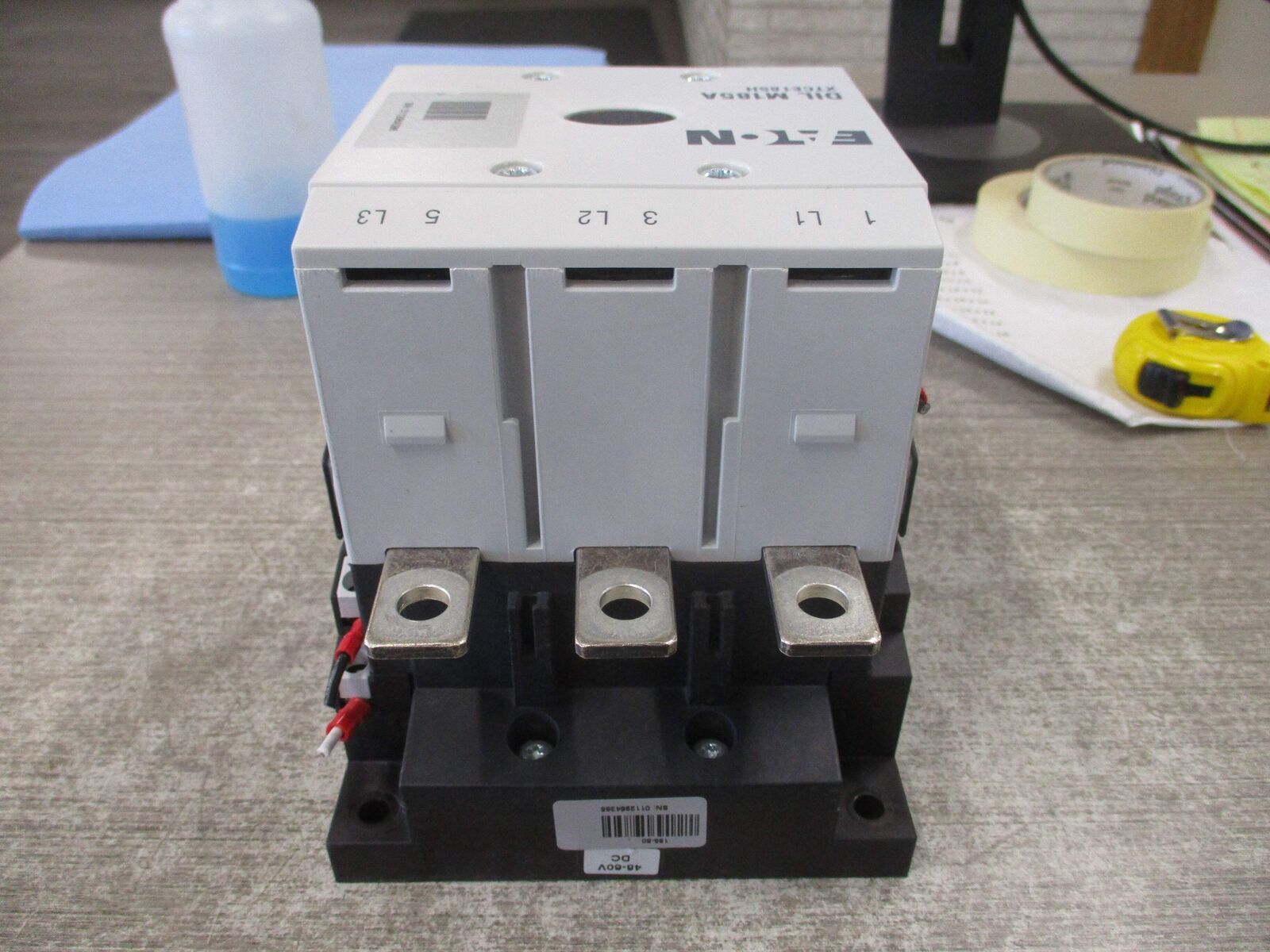 Eaton Contactor DIL M185A XTCE185H 48-60VDC Coil 225A 600V Used