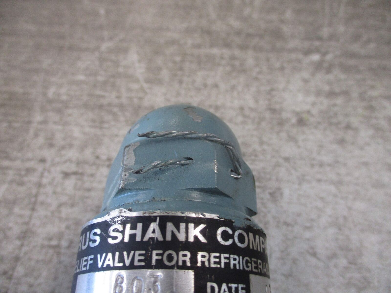 Cyrus Shank Safety Relief Valve 803 1/2" 689SCFM 300PSIG W/Gauge Used
