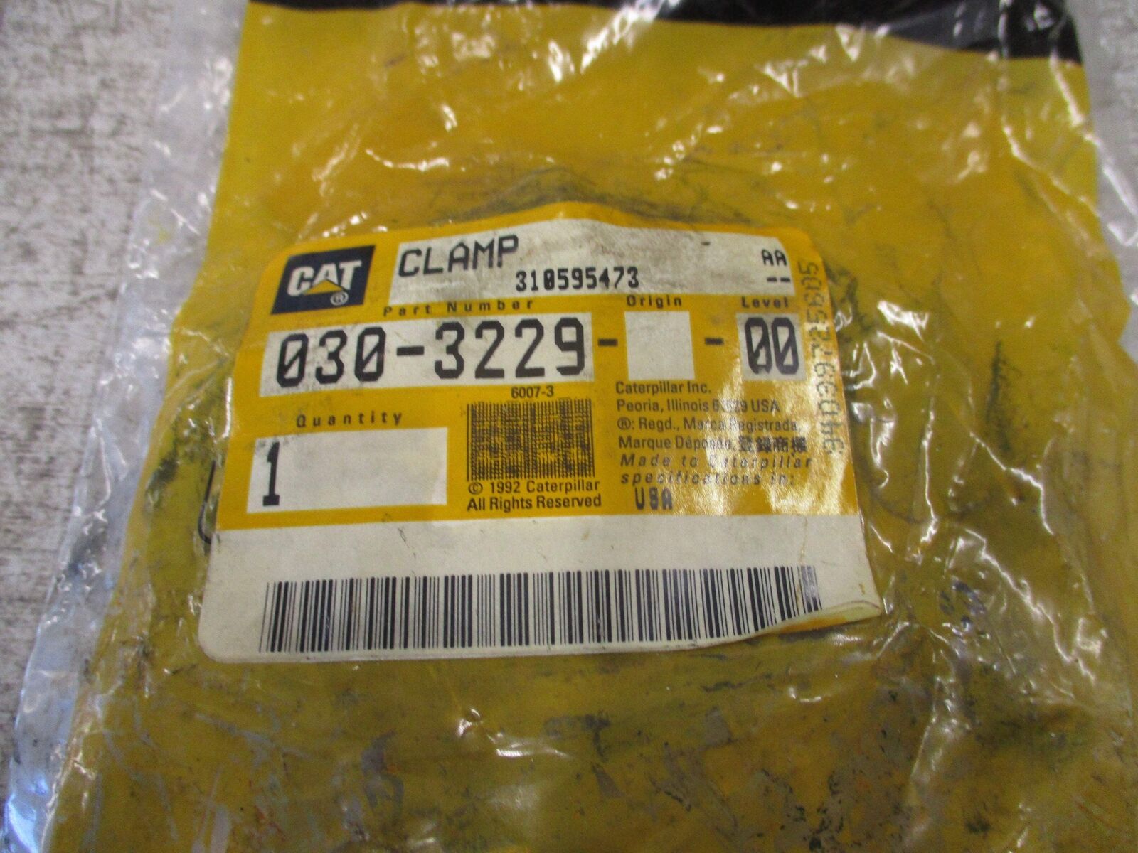 CAT Clamp 030-3229 New Surplus