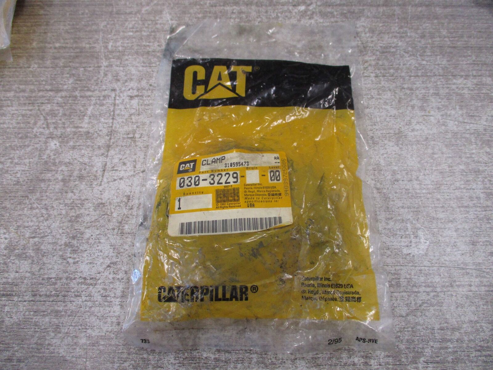 CAT Clamp 030-3229 New Surplus